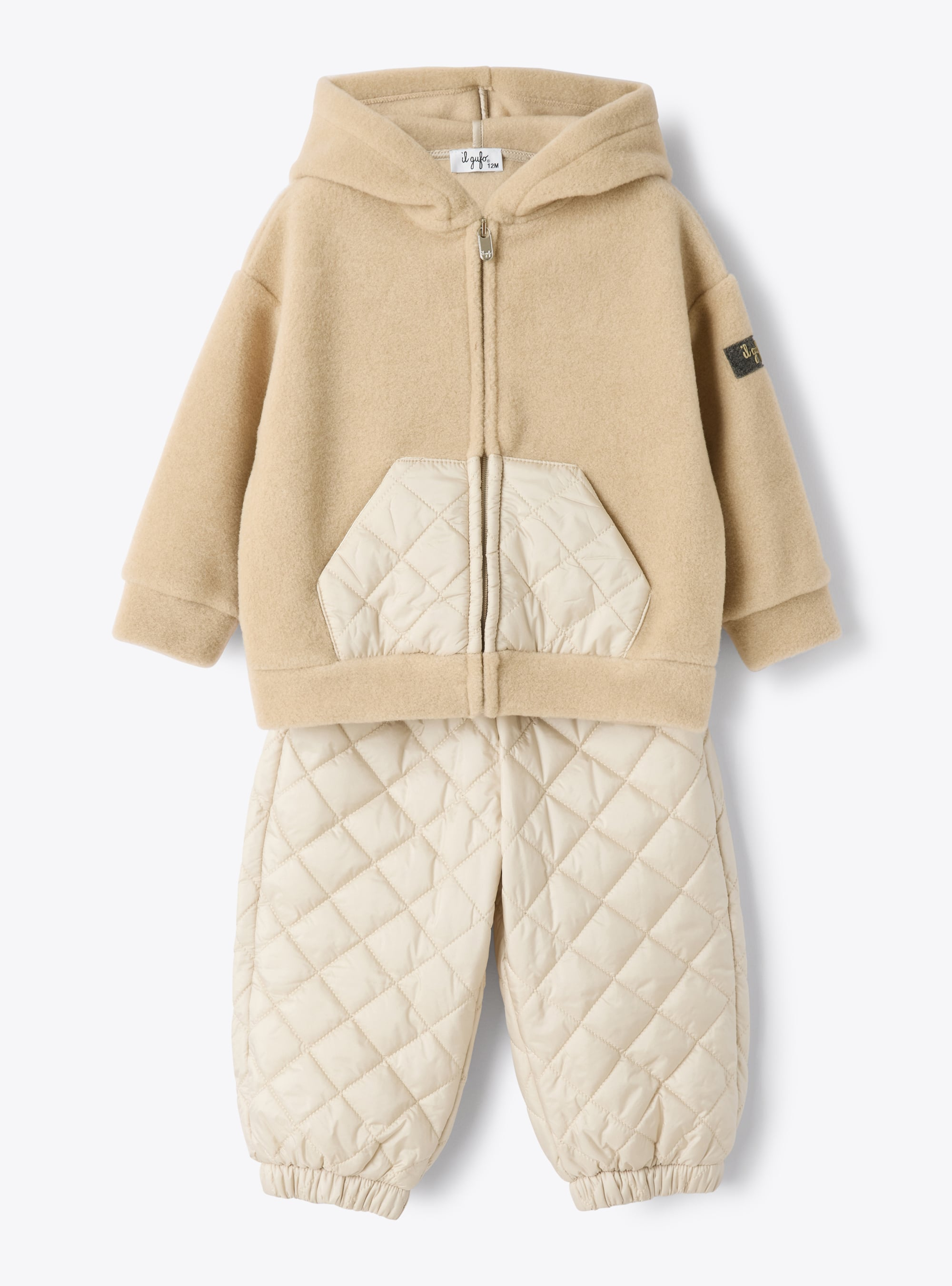 Fleece and nylon set - Beige | Il Gufo