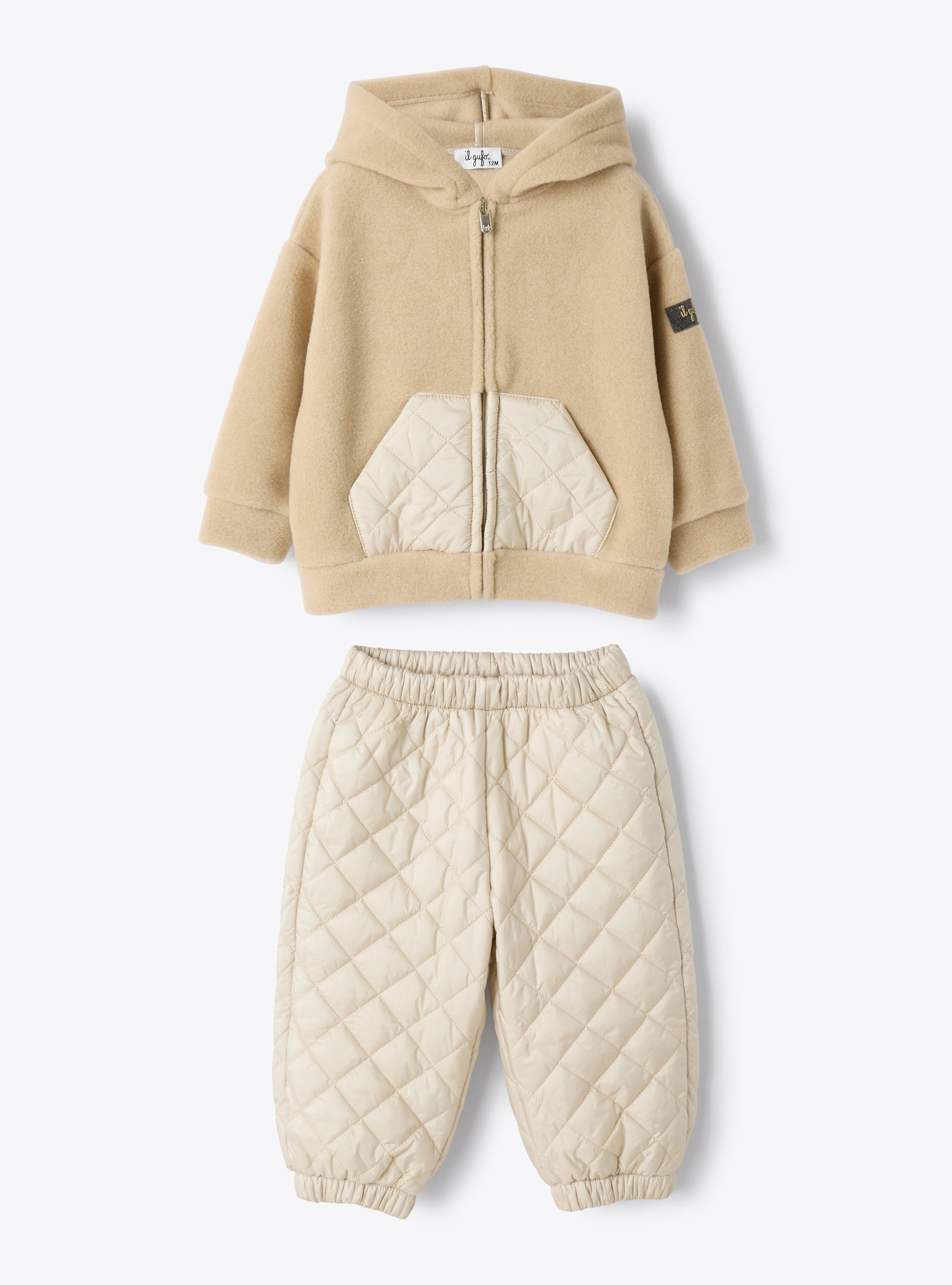 Fleece and nylon set - Beige | Il Gufo