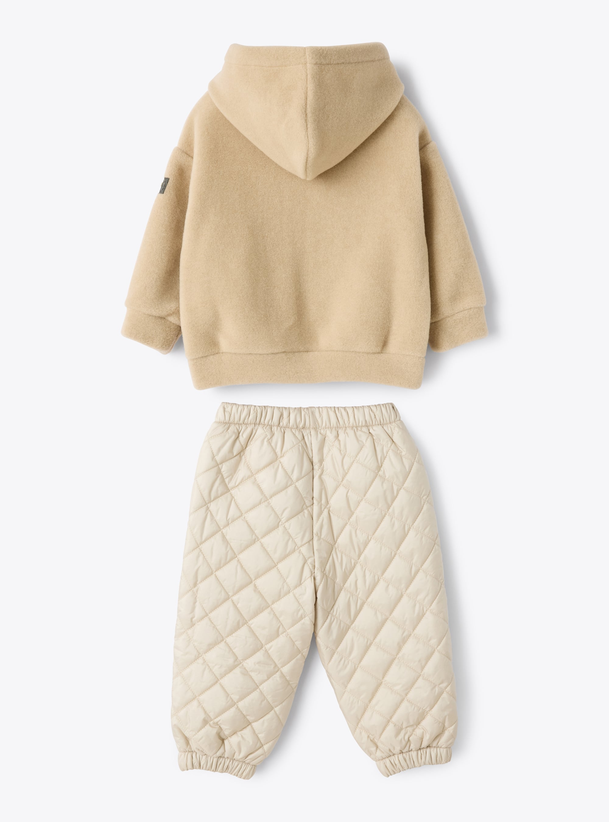 Fleece and nylon set - Beige | Il Gufo