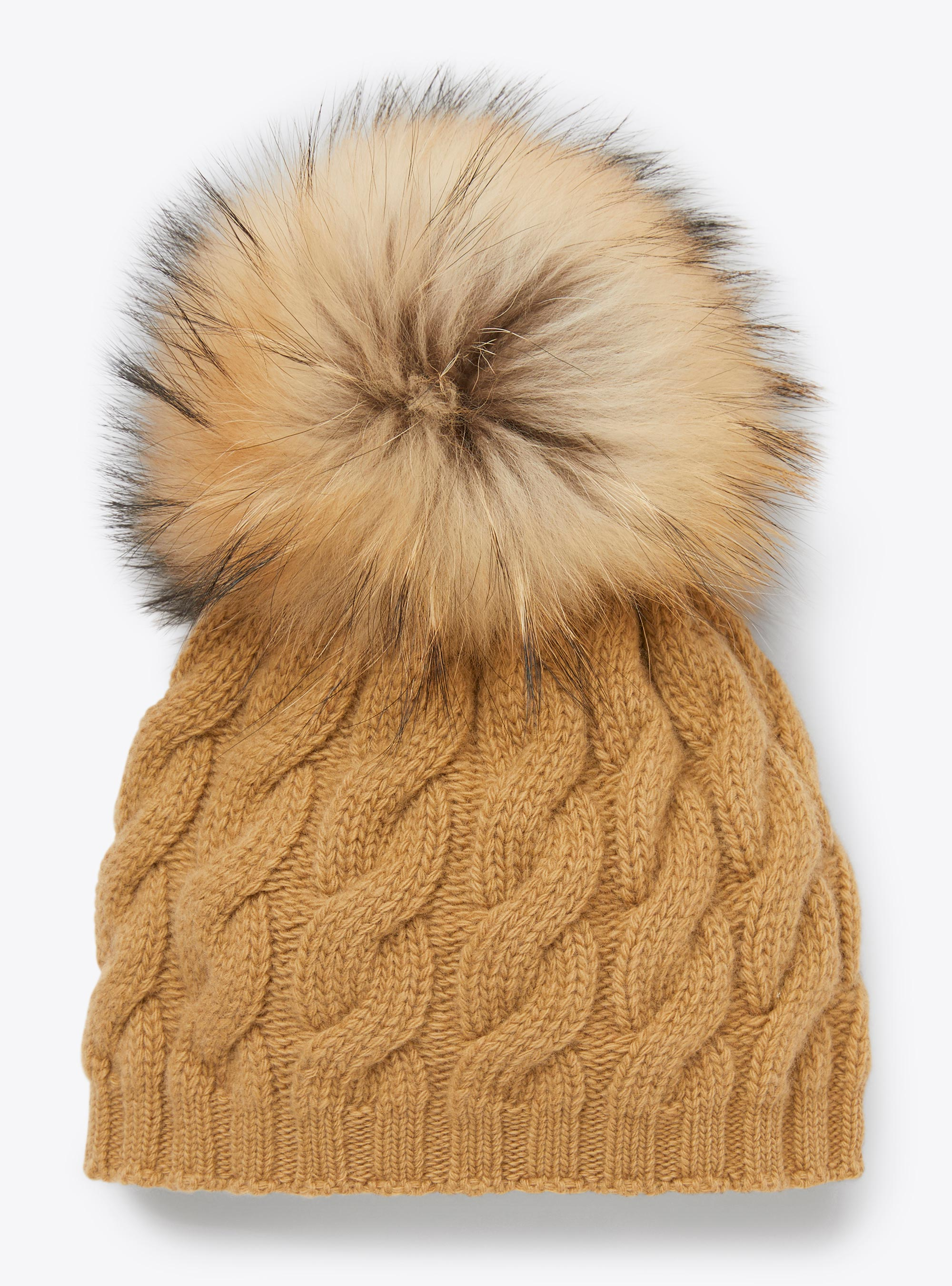 Wool beanie with pompom - Brown | Il Gufo