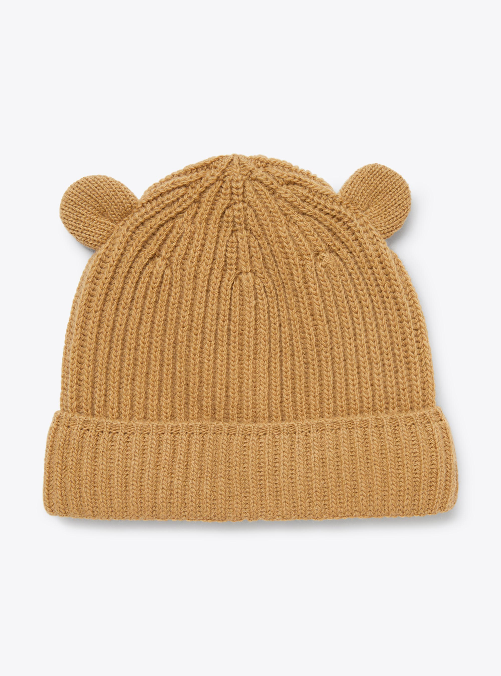 Wool bonnet with ears - Brown | Il Gufo