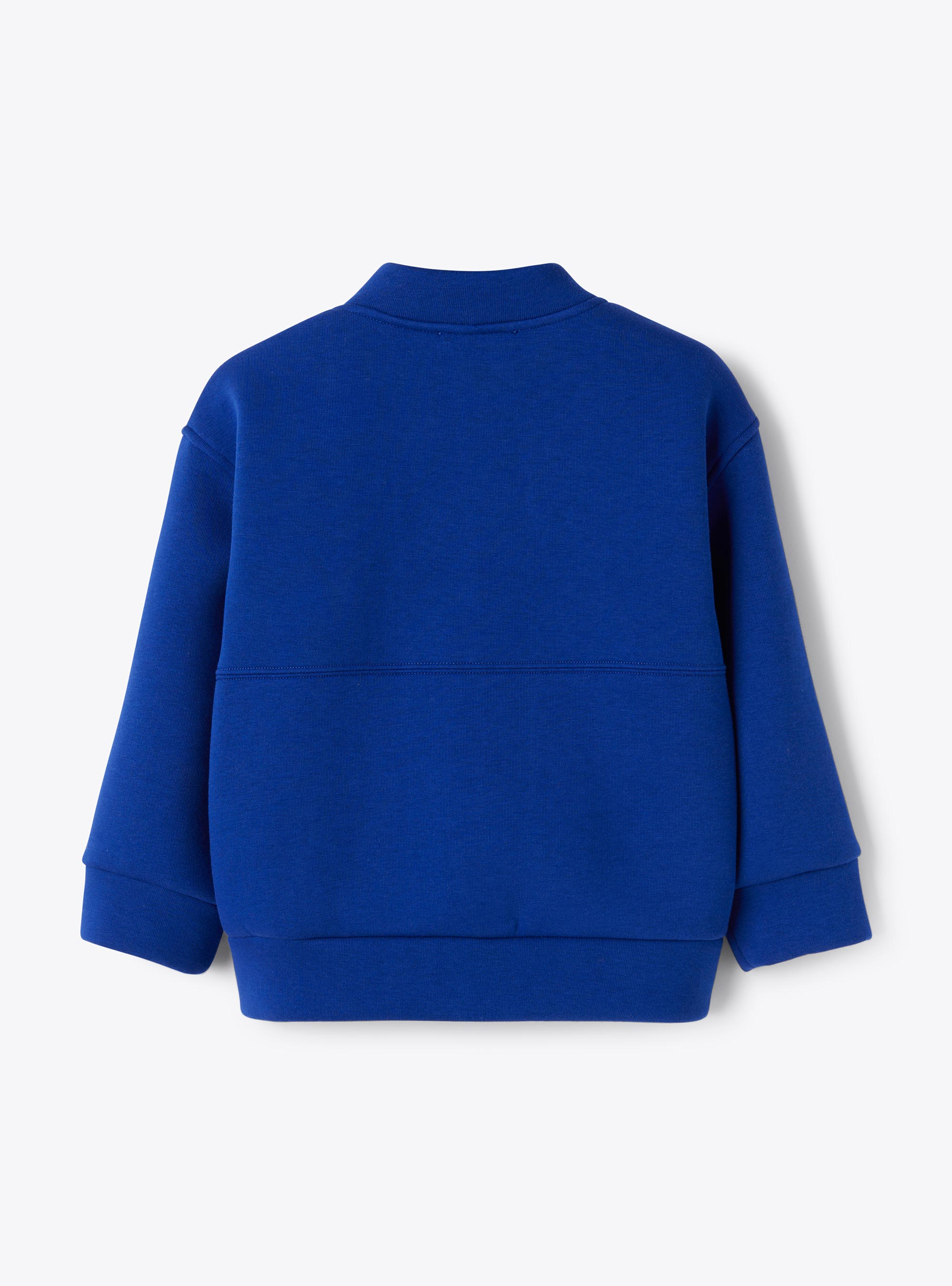 Fleece bomber jacket - Blue | Il Gufo