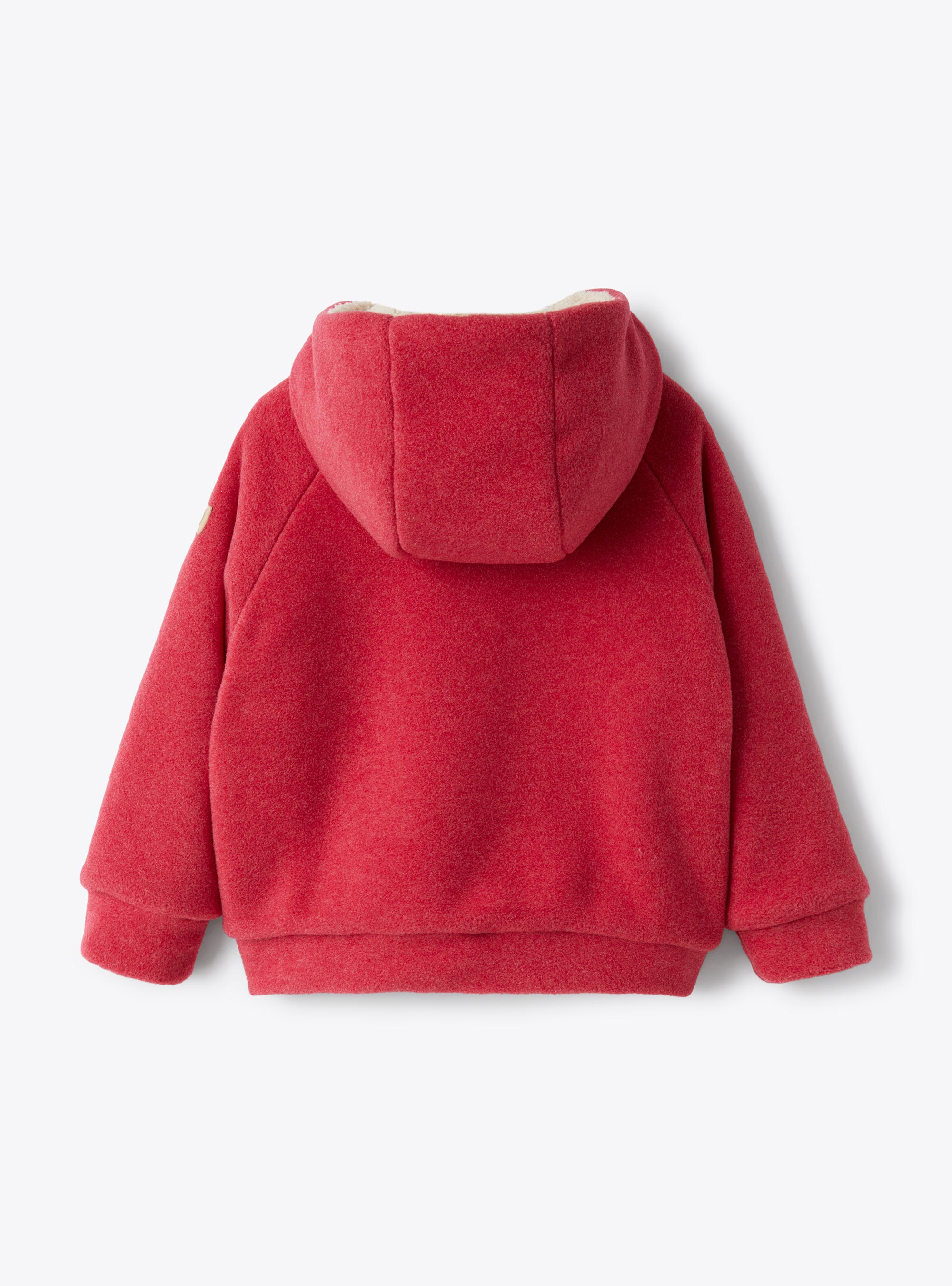 Reversible fleece jacket - Red | Il Gufo