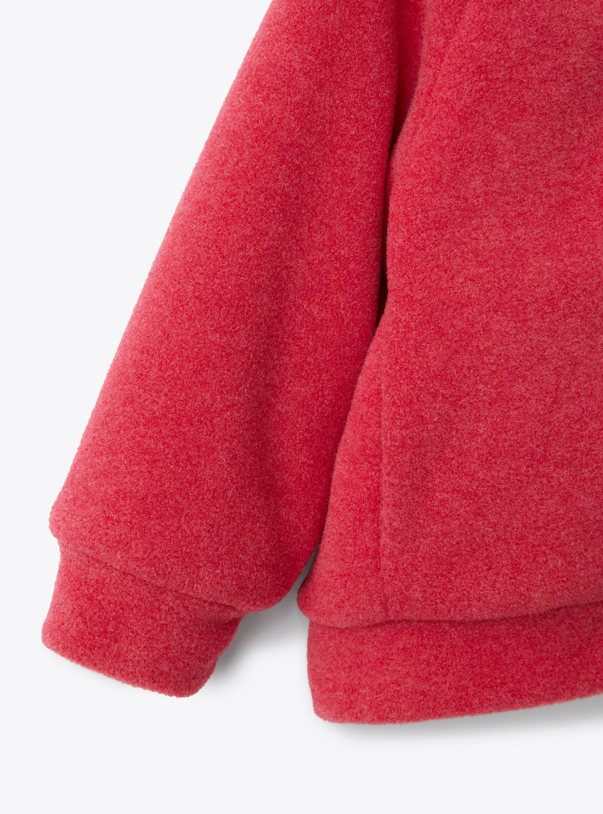 Wendejacke aus Fleece - Rot | Il Gufo