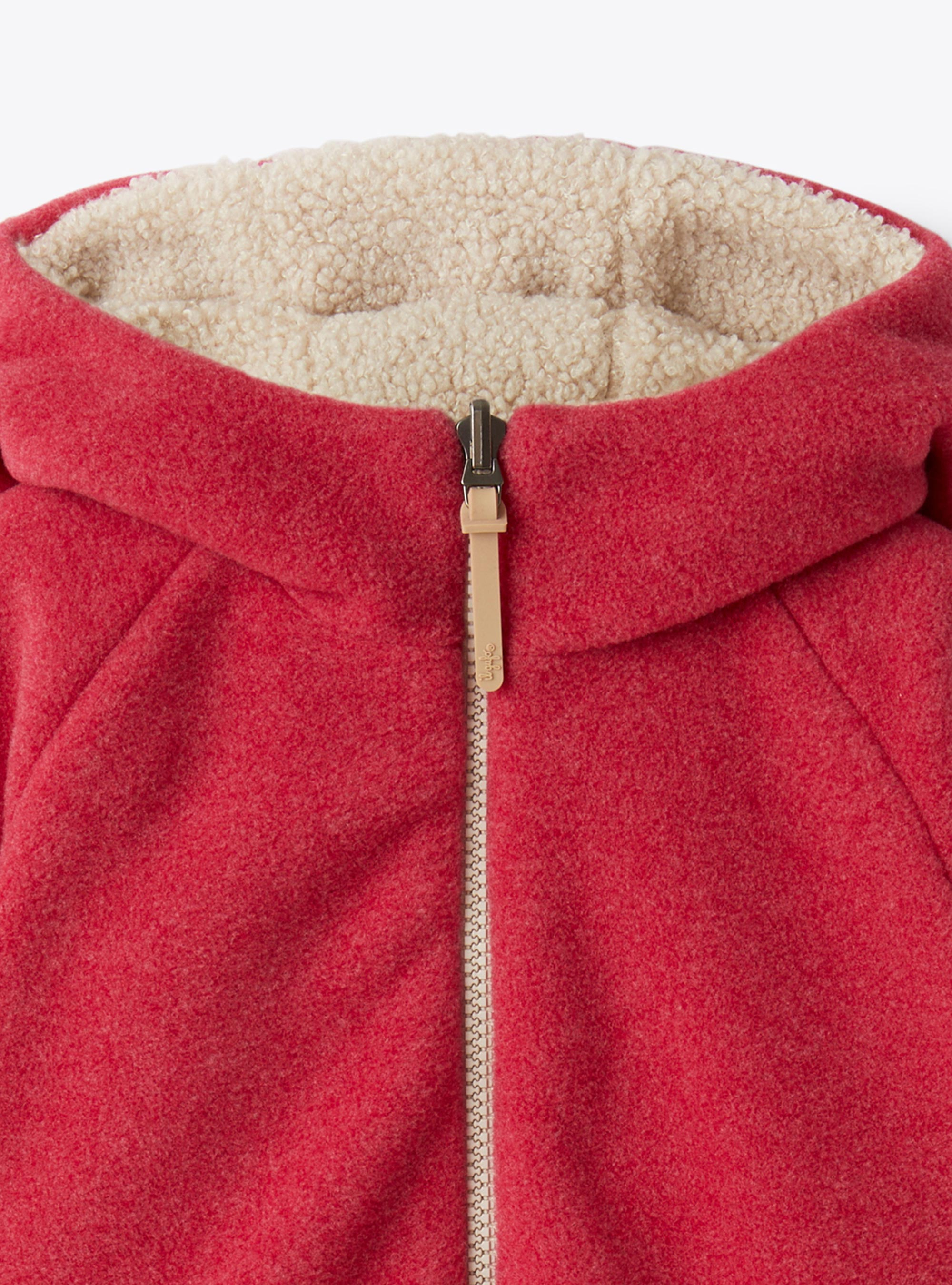 Wendejacke aus Fleece - Rot | Il Gufo