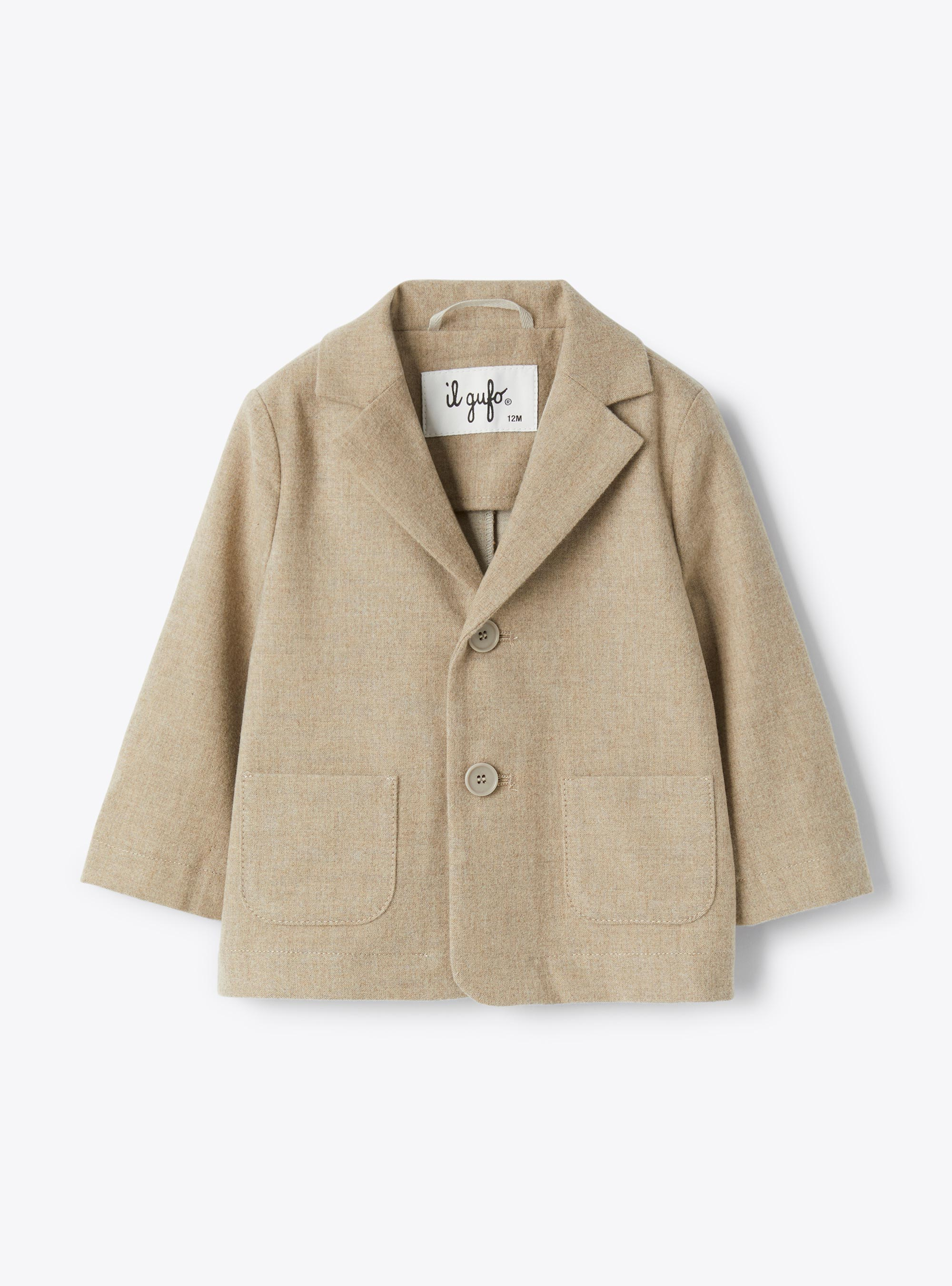 Blazer en techno-wool - Marrone | Il Gufo