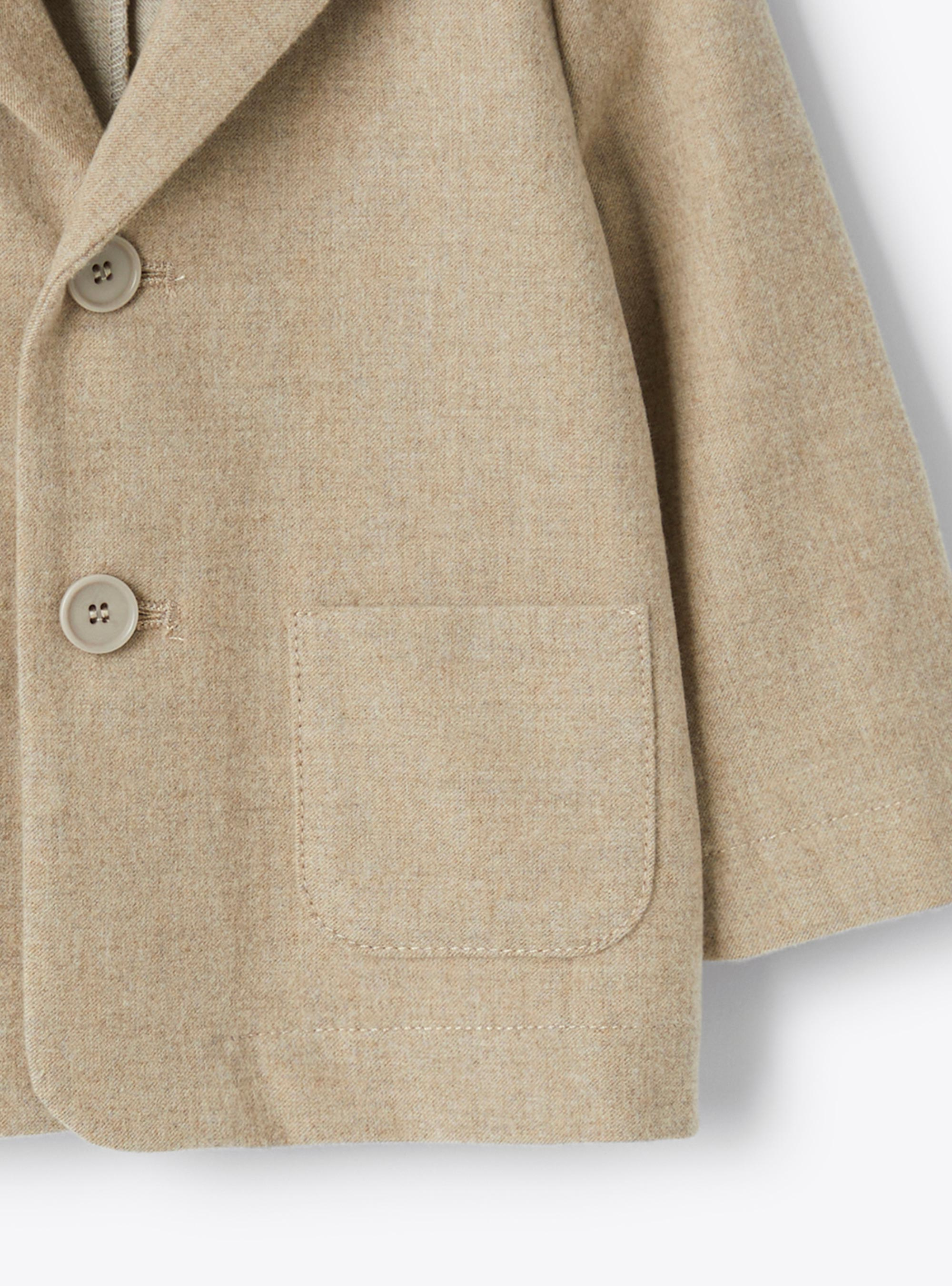 techno-wool blazer - Brown | Il Gufo