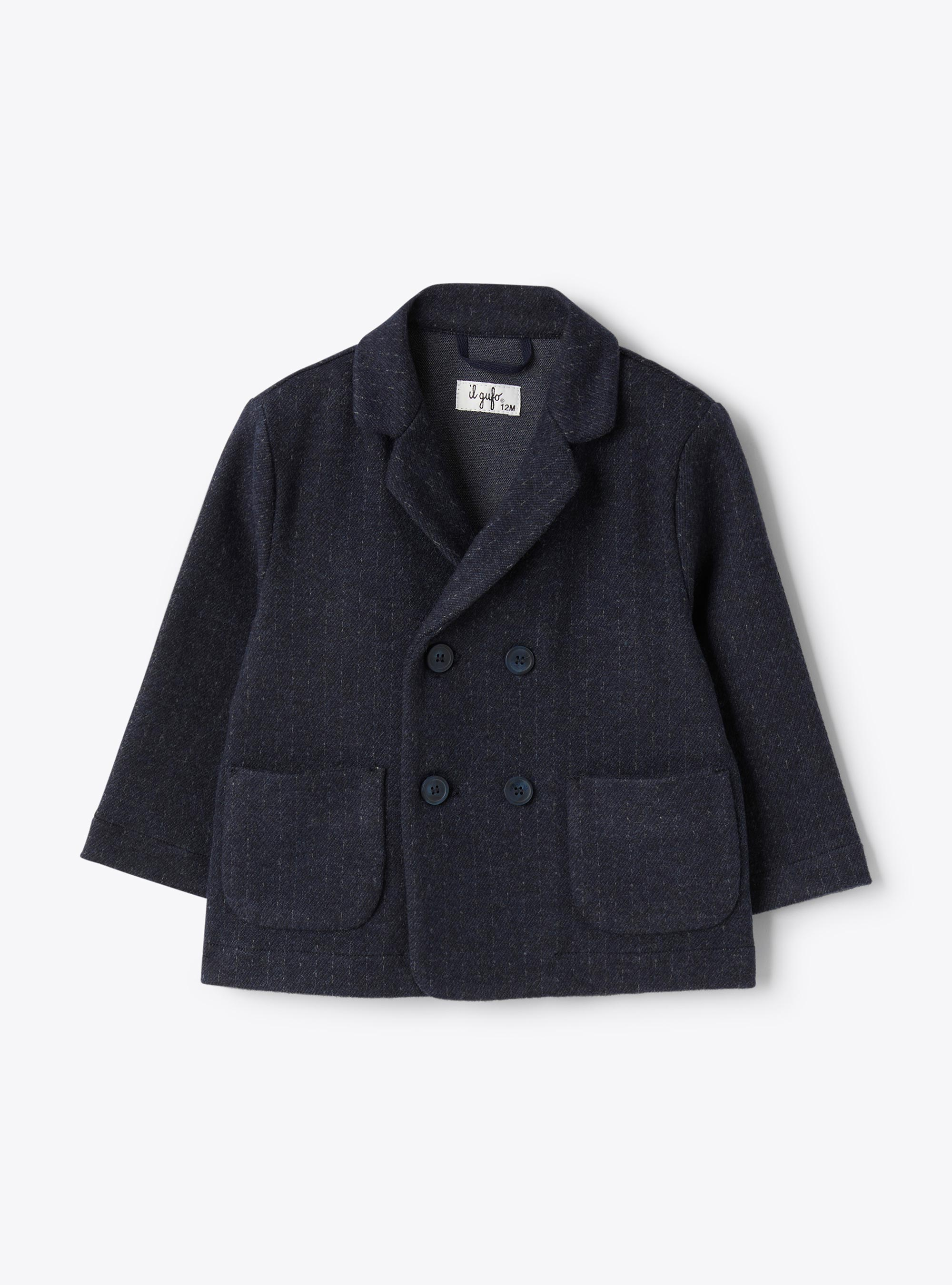 Sweat blazer with pinstripe pattern - Jackets - Il Gufo