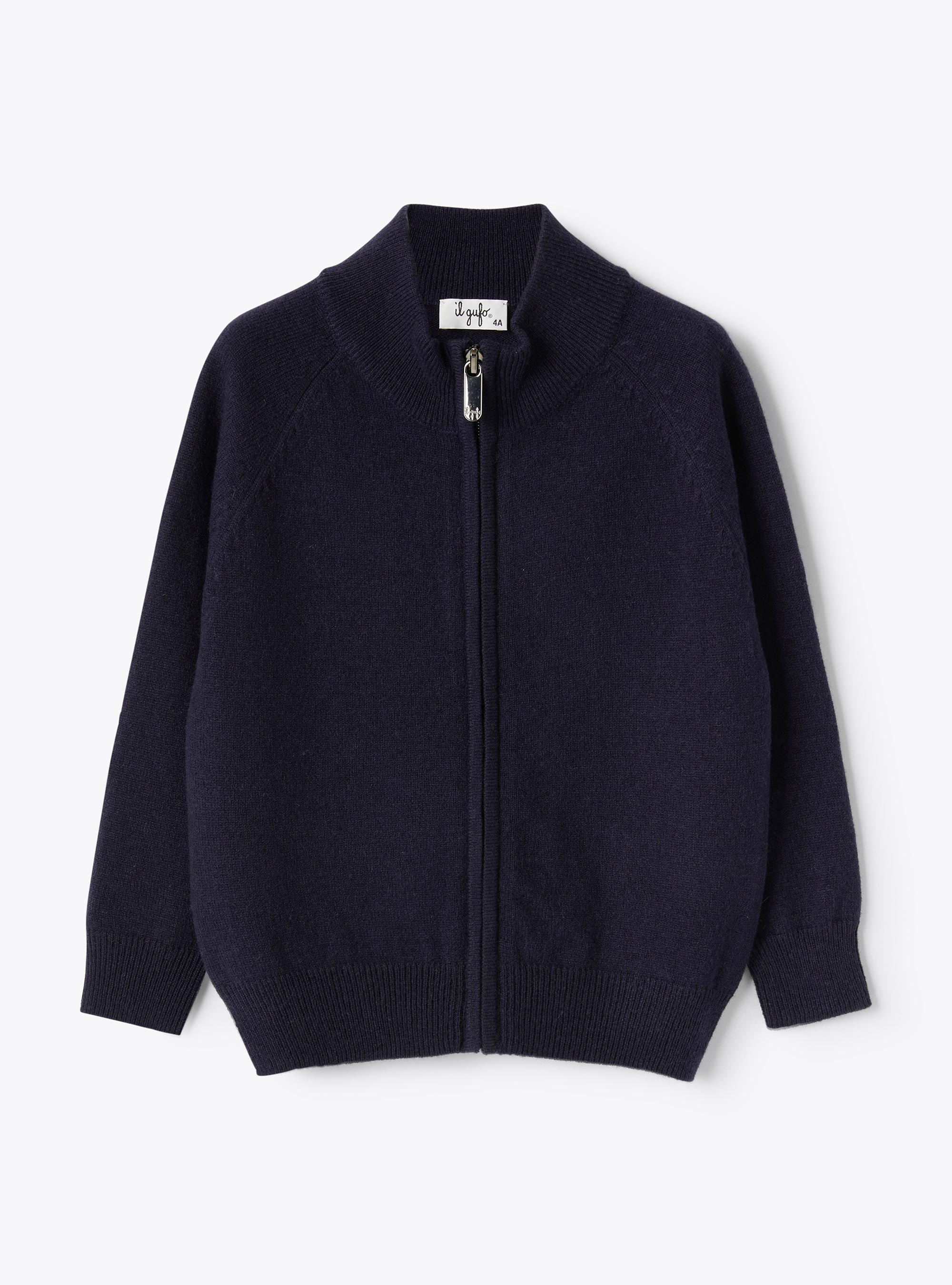 Cardigan in cashmere - Blu | Il Gufo