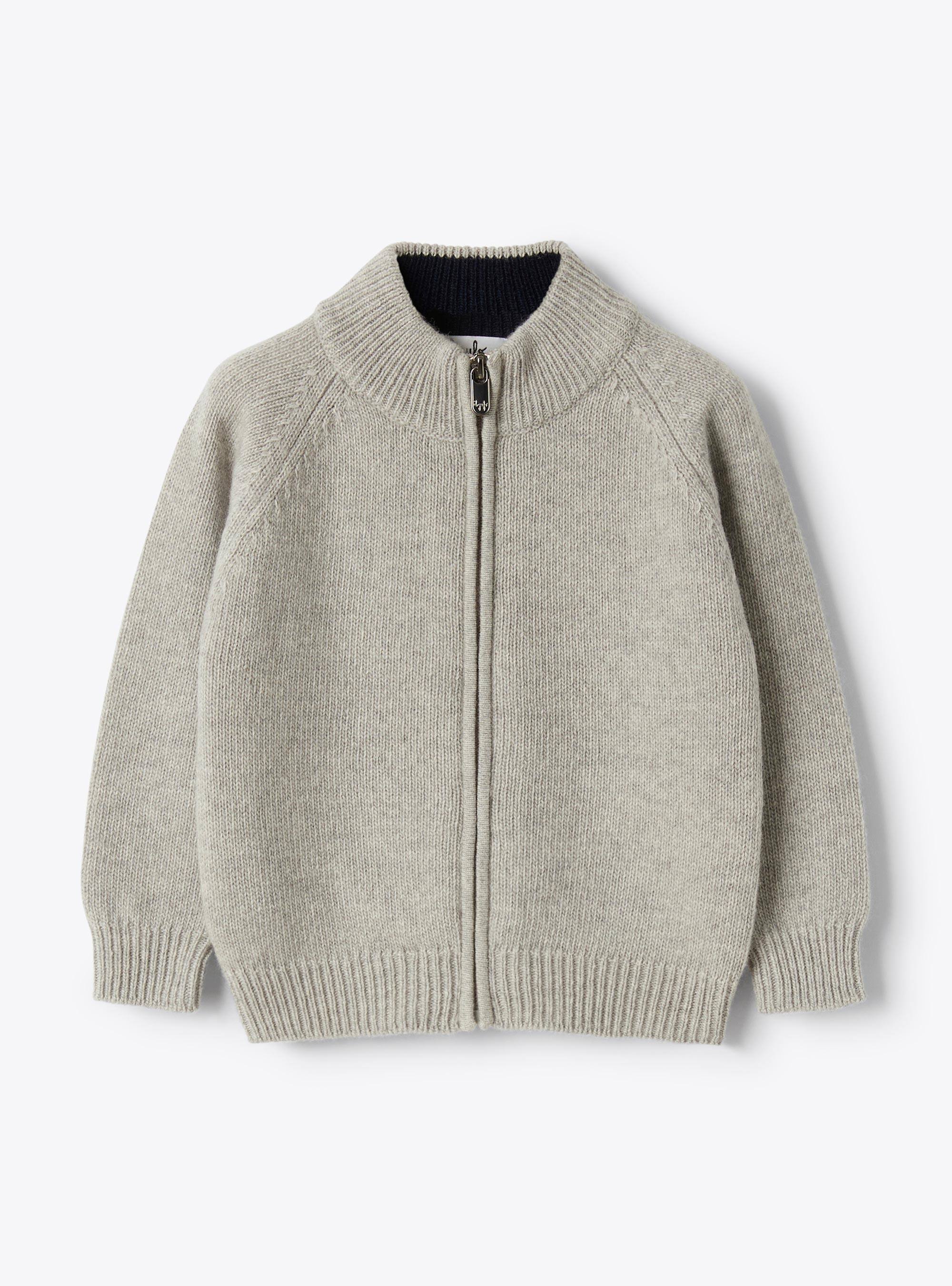 Full zip closure wool cardigan - Sweaters - Il Gufo