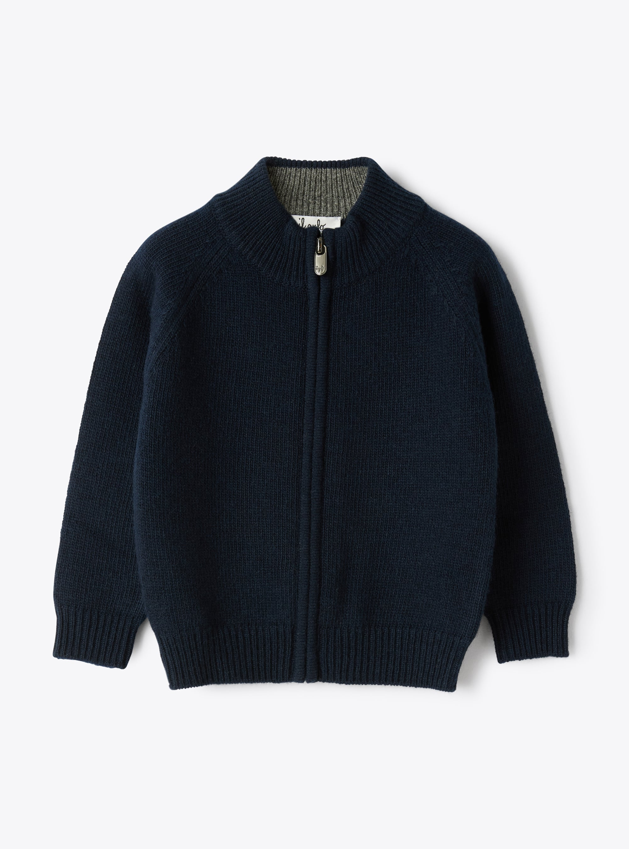 Cardigan in lana full zip - Maglie - Il Gufo