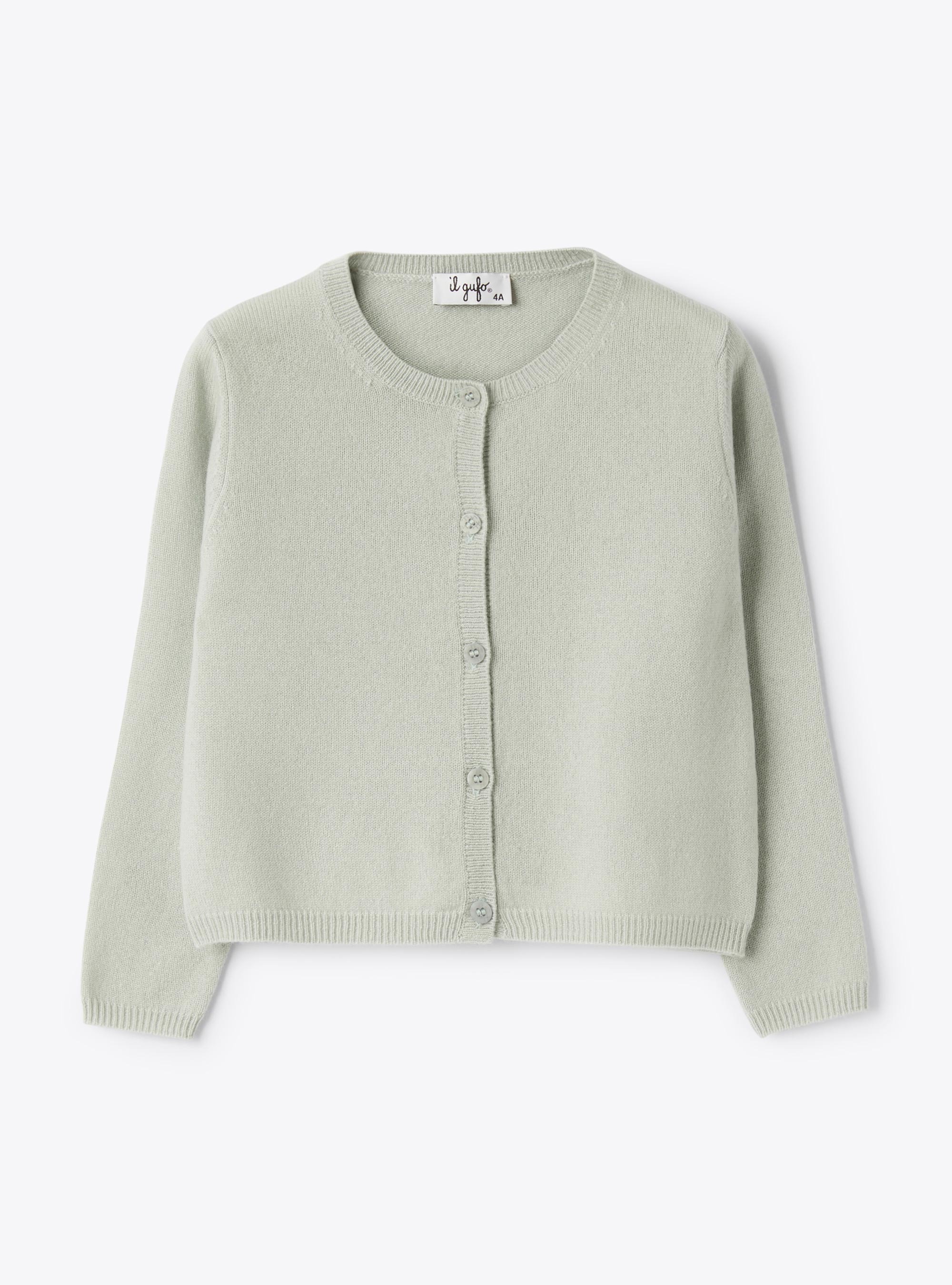 Cashmere cardigan - Light blue | Il Gufo