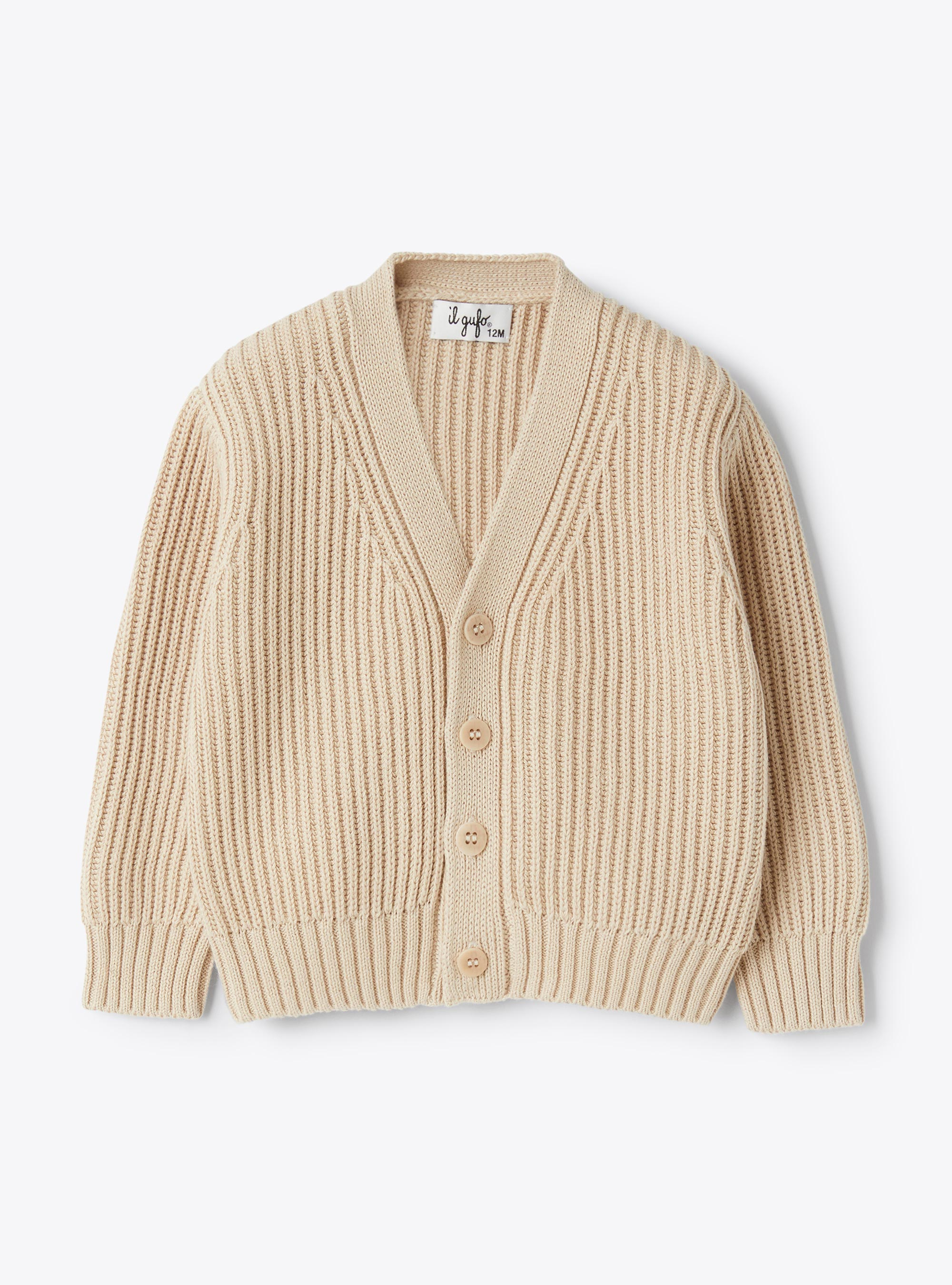 Organic cotton cardigan - Sweaters - Il Gufo