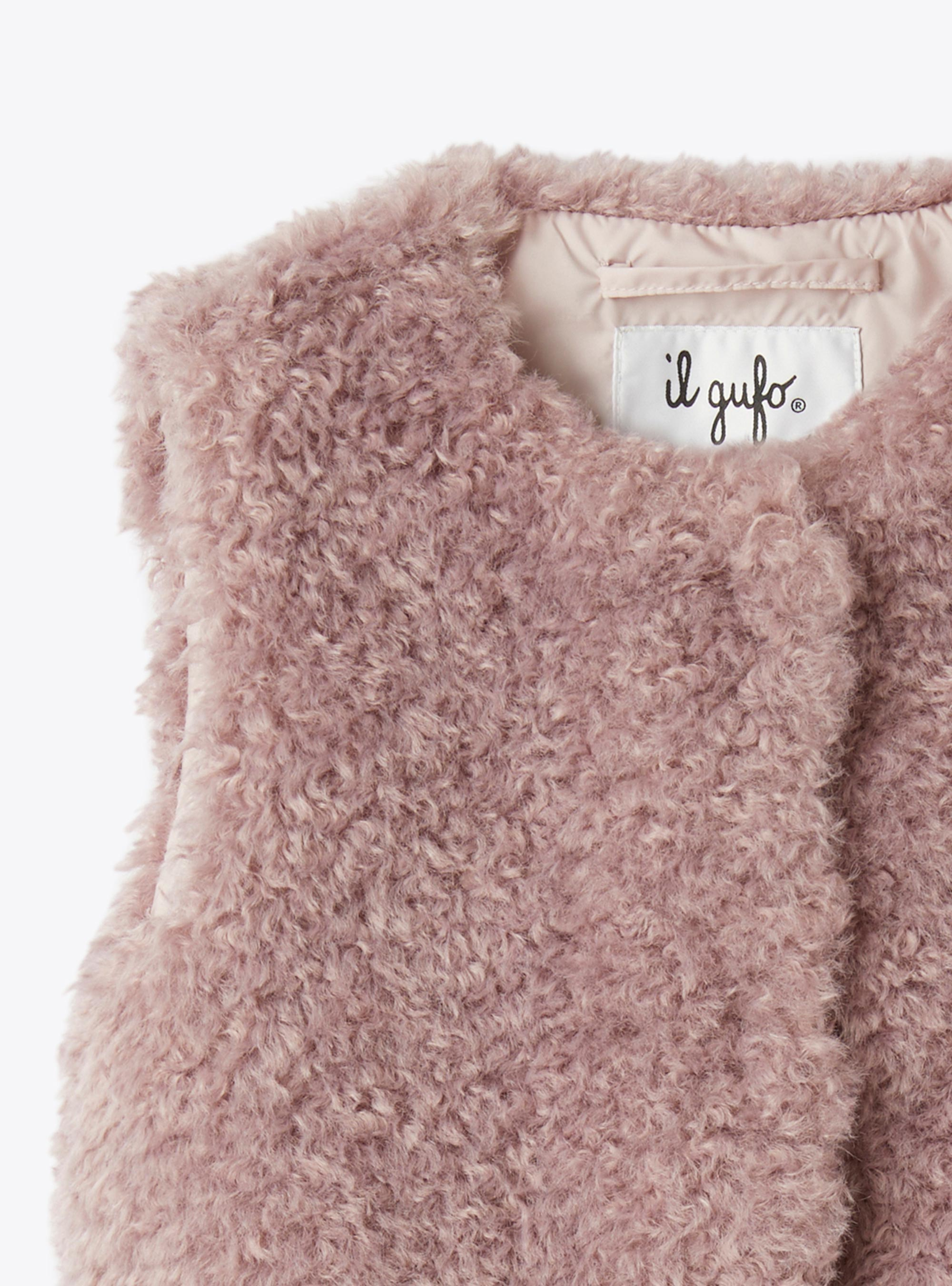 Gilet in eco-fur - VIOLA | Il Gufo