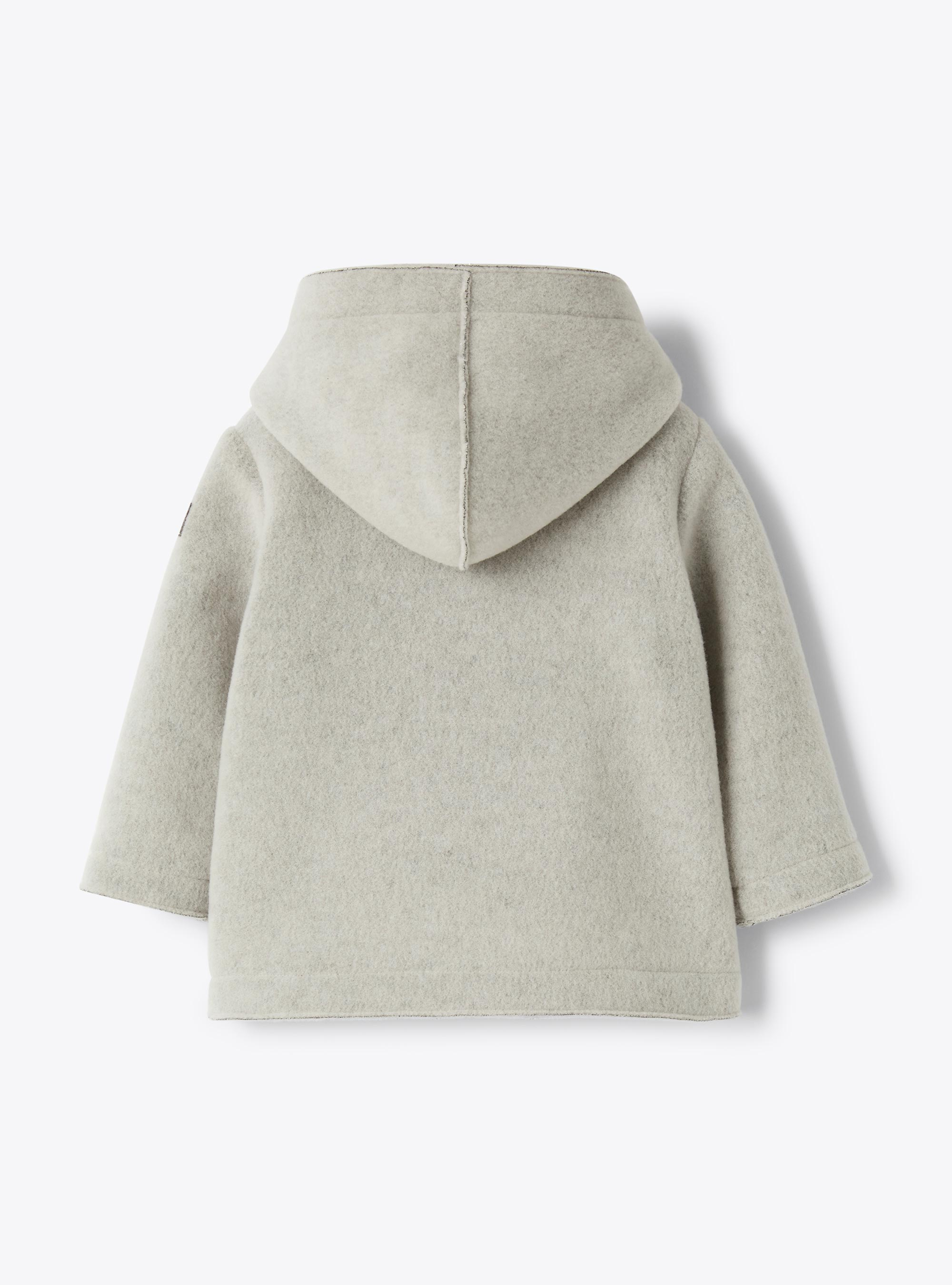 Couture fleece double-breasted jacket - White | Il Gufo