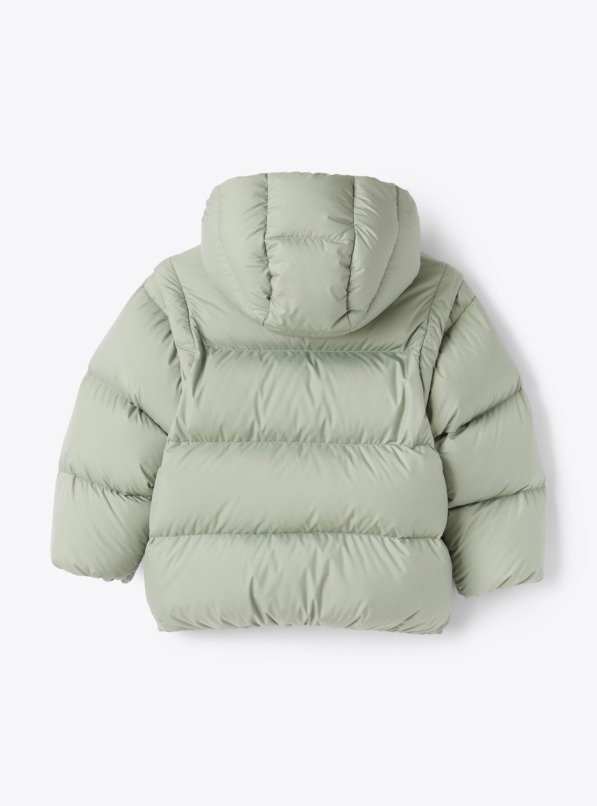 Padded jacket with removable sleeves - Green | Il Gufo