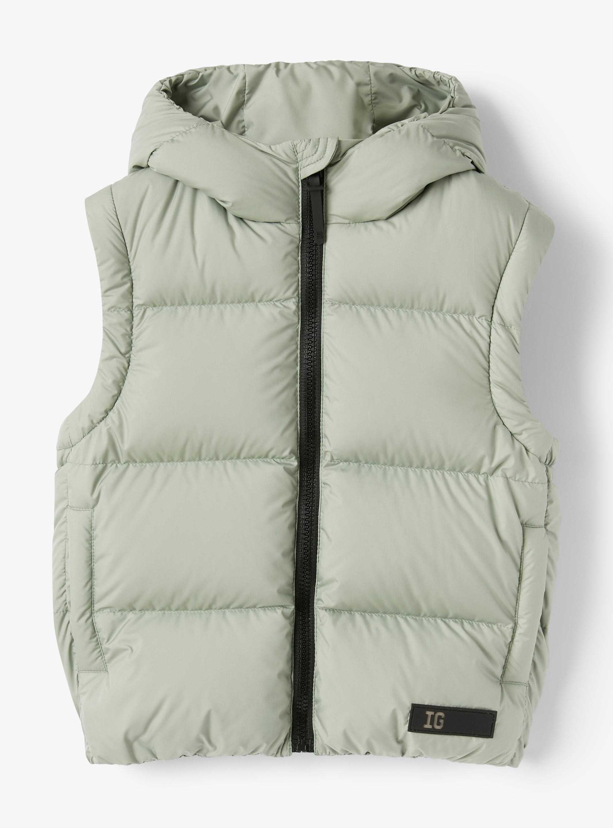 Padded jacket with removable sleeves - Green | Il Gufo