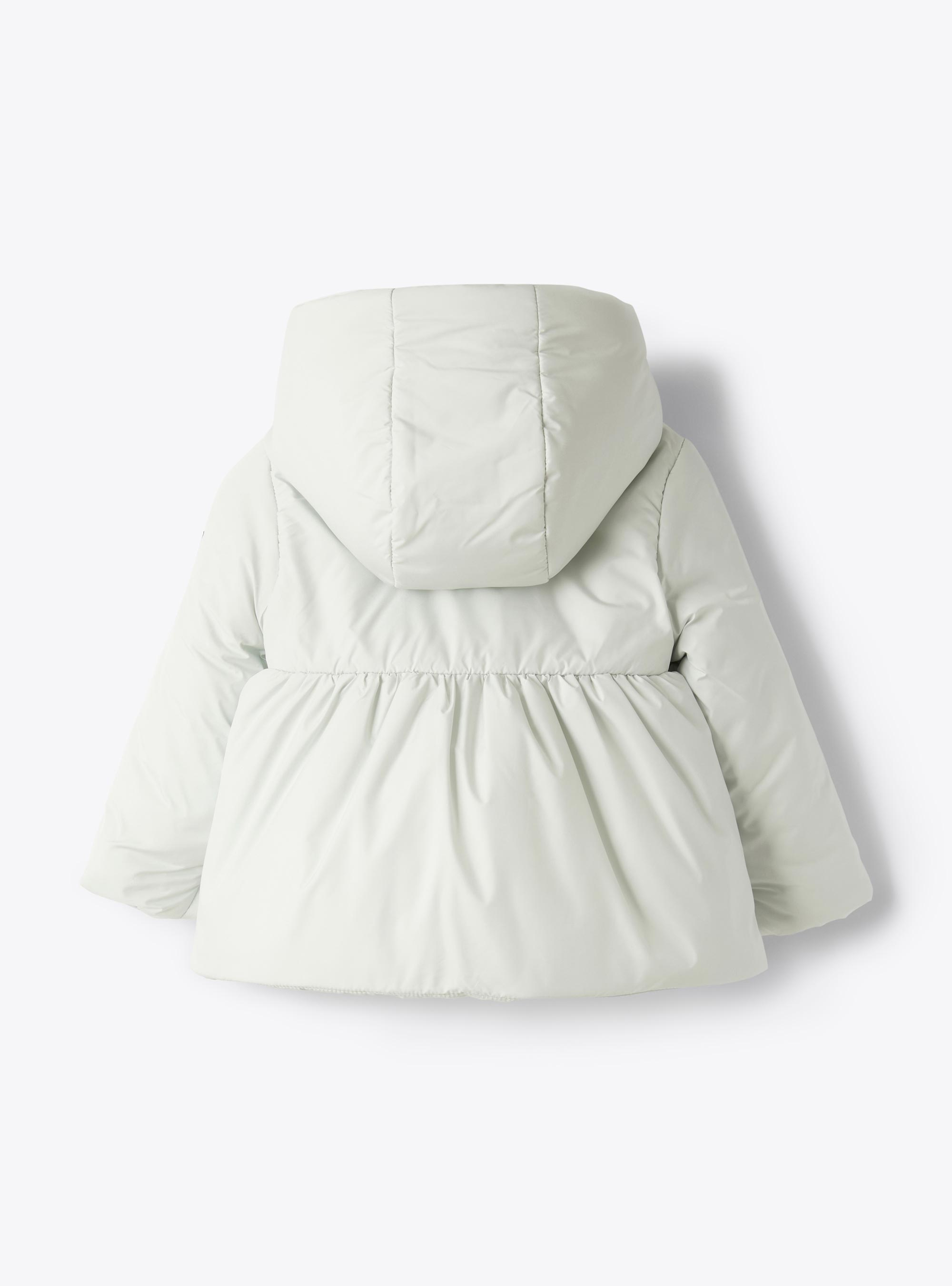 A-line jacket with hood - Light blue | Il Gufo