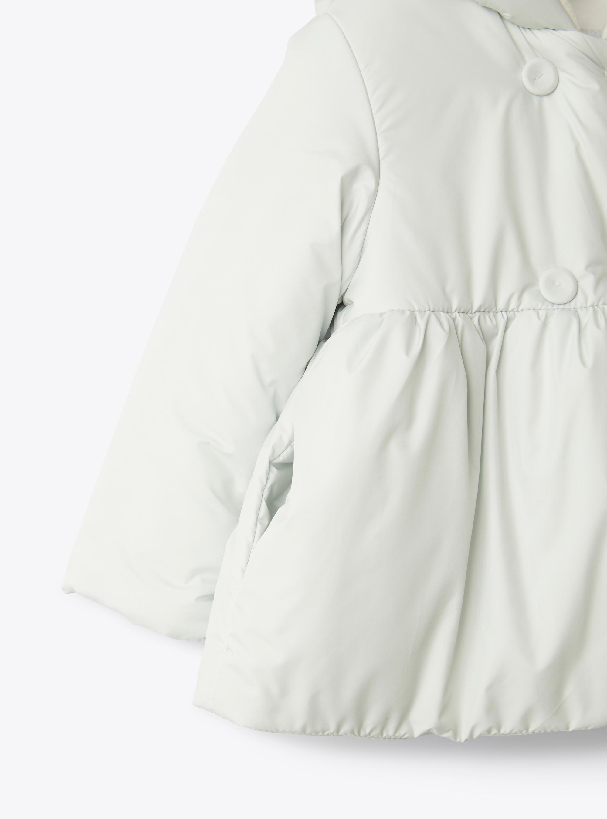 A-line jacket with hood - Light blue | Il Gufo