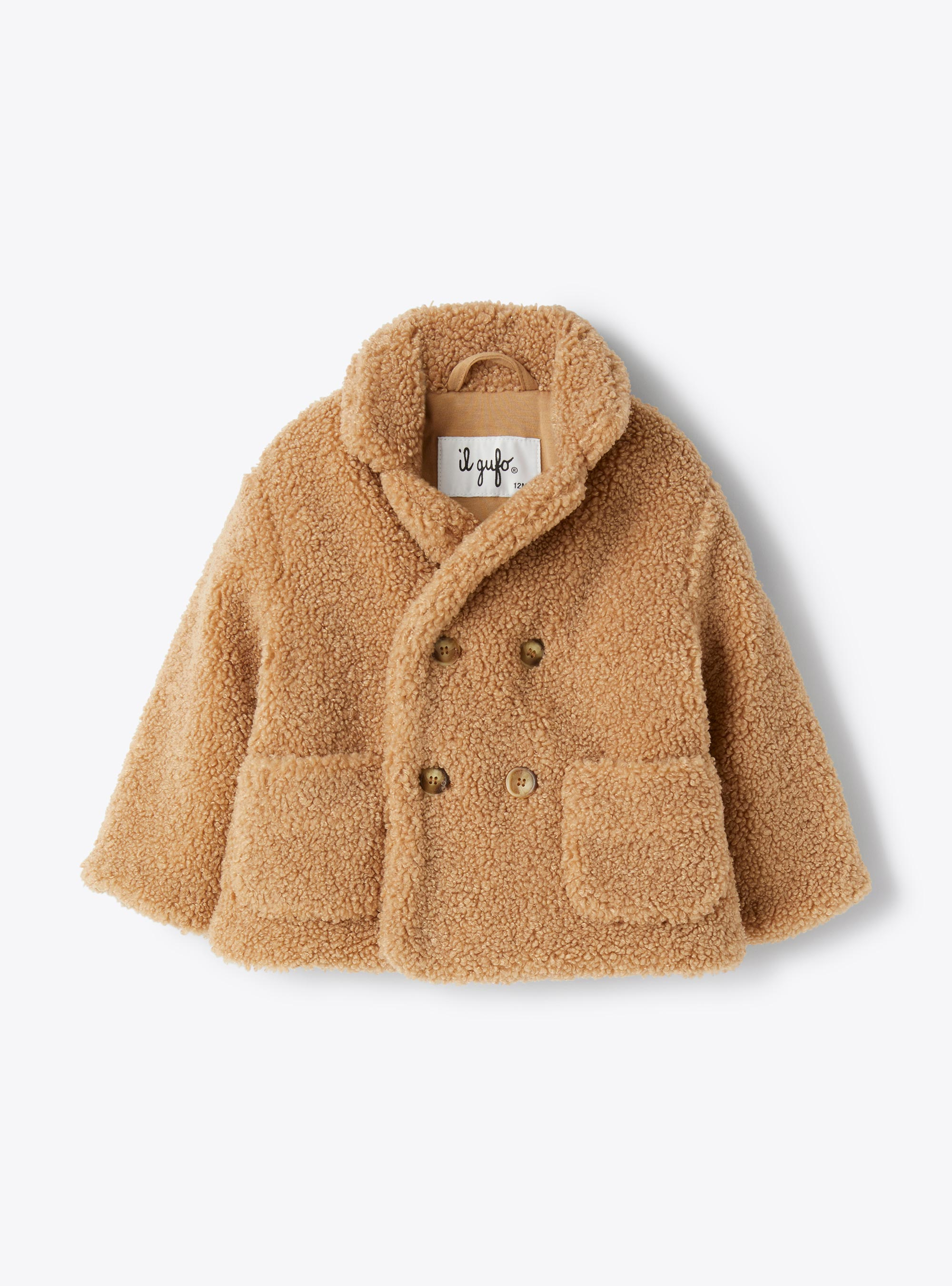 Curly fleece jacket - Brown | Il Gufo