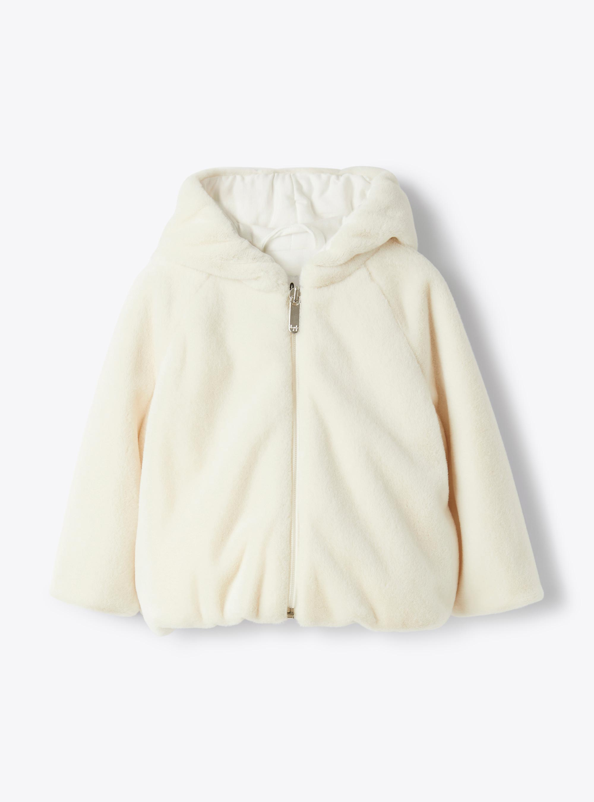 Eco-fur jacket - White | Il Gufo