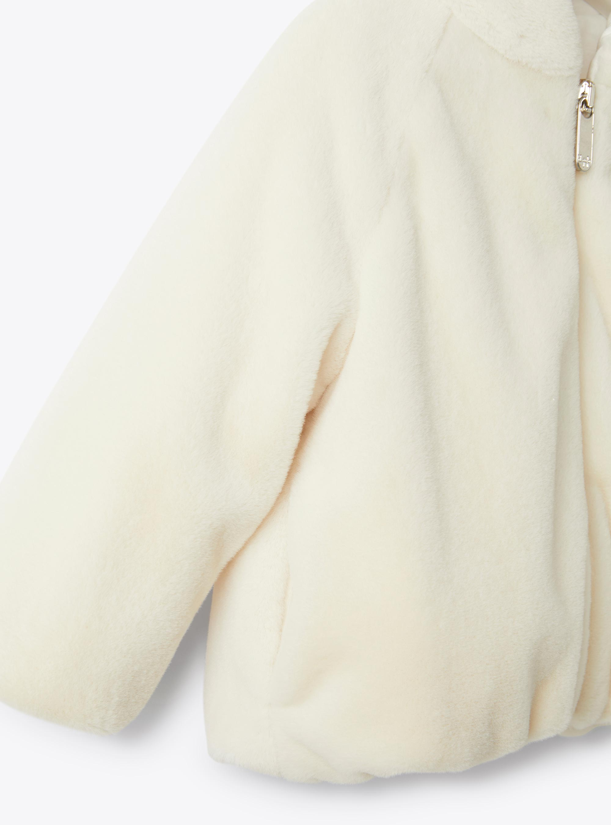 Eco-fur jacket - White | Il Gufo