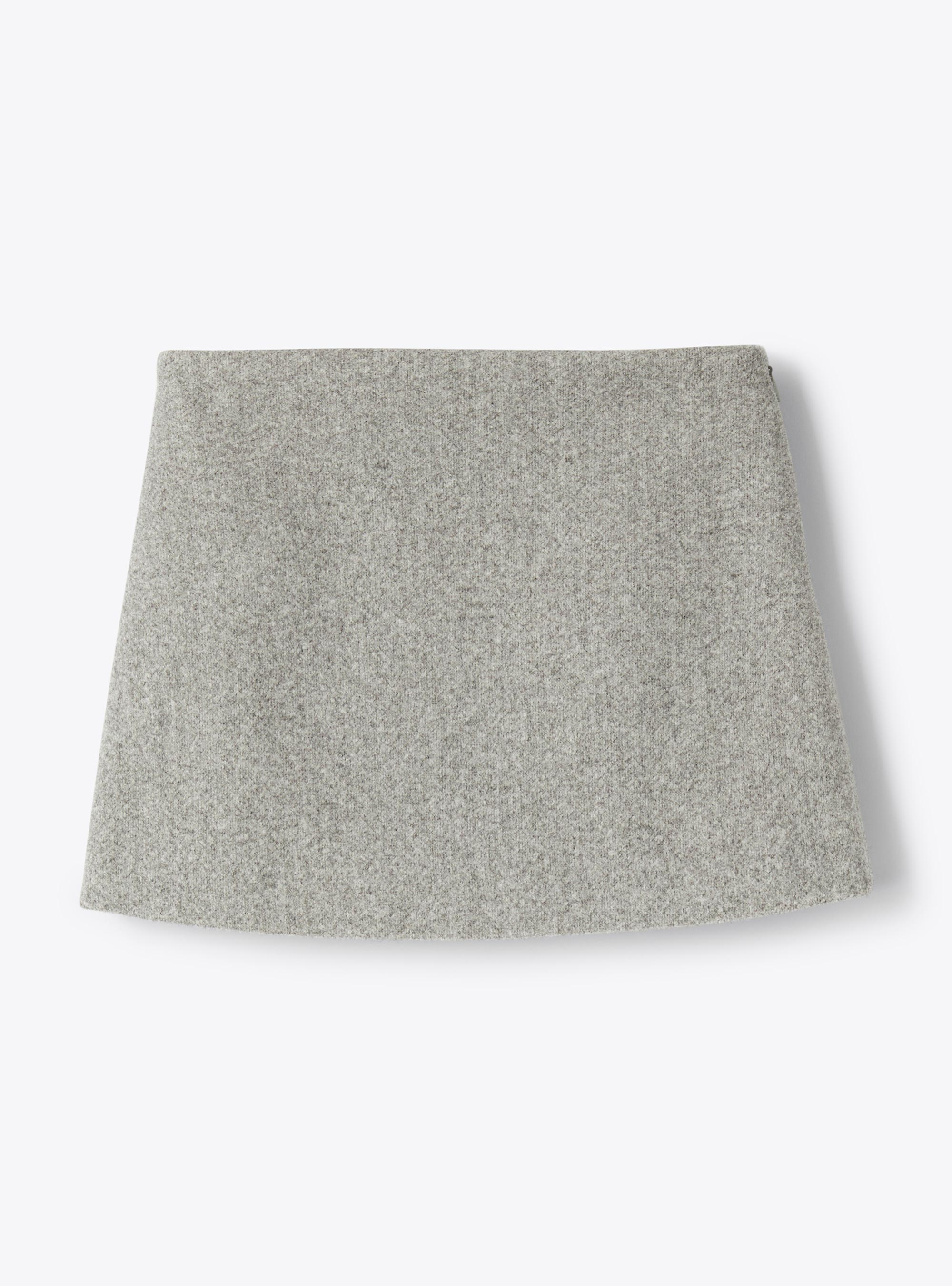 Techno-wool skirt - Skirts - Il Gufo