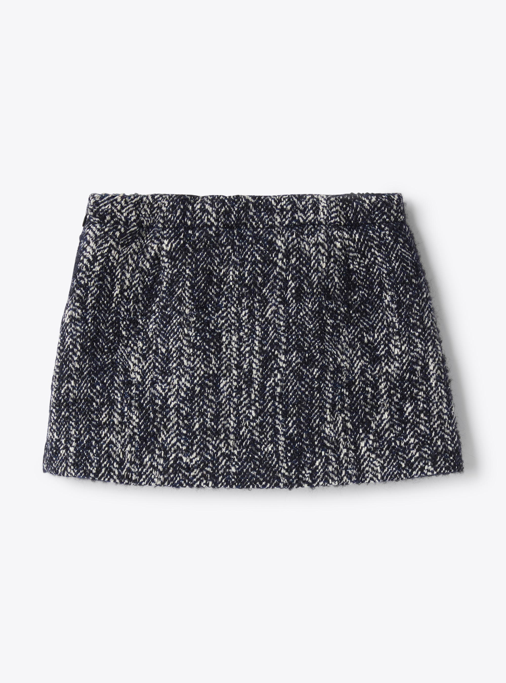 Tweed skirt - Blue | Il Gufo