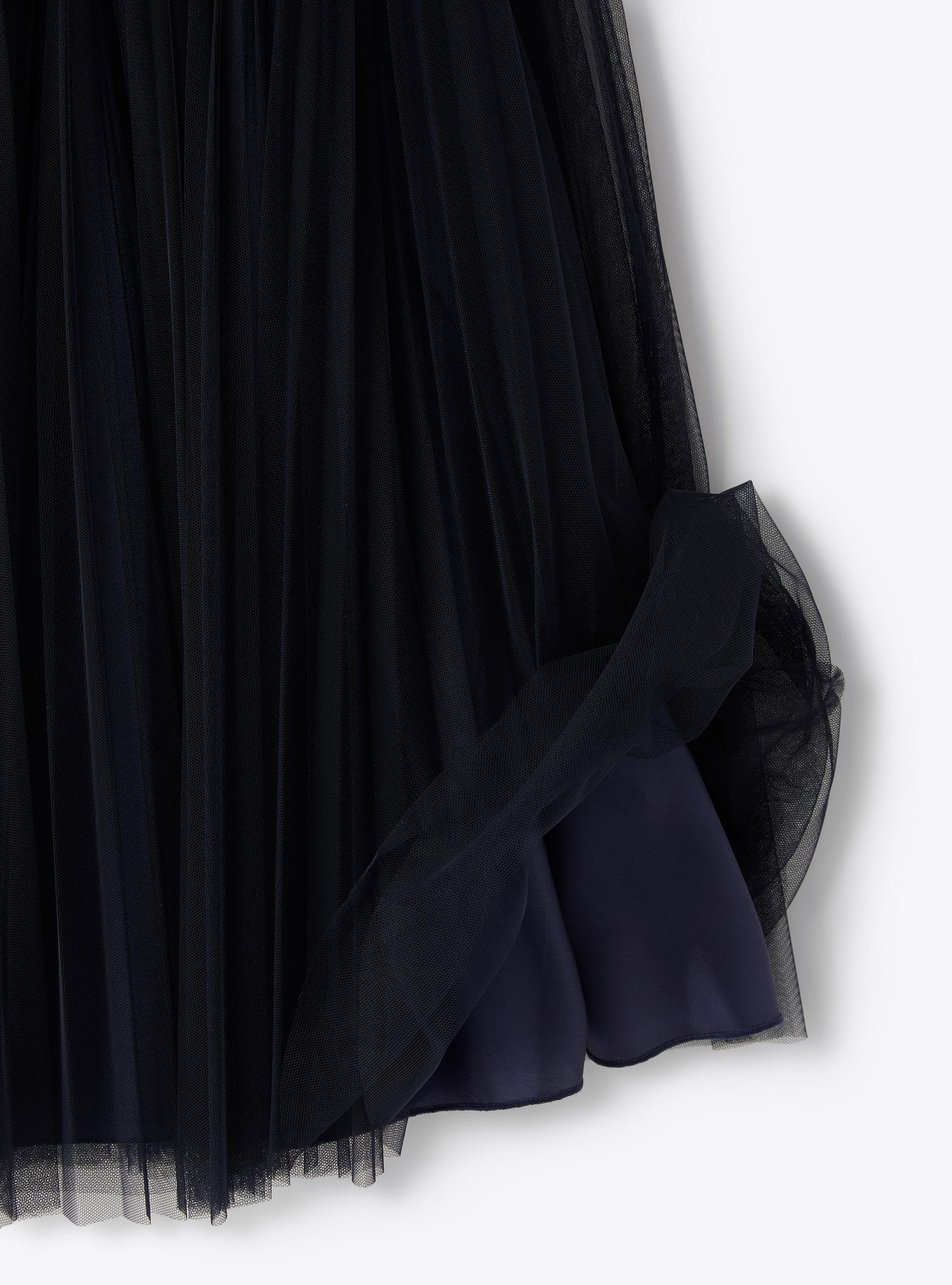 Pleated tulle skirt - Blue | Il Gufo