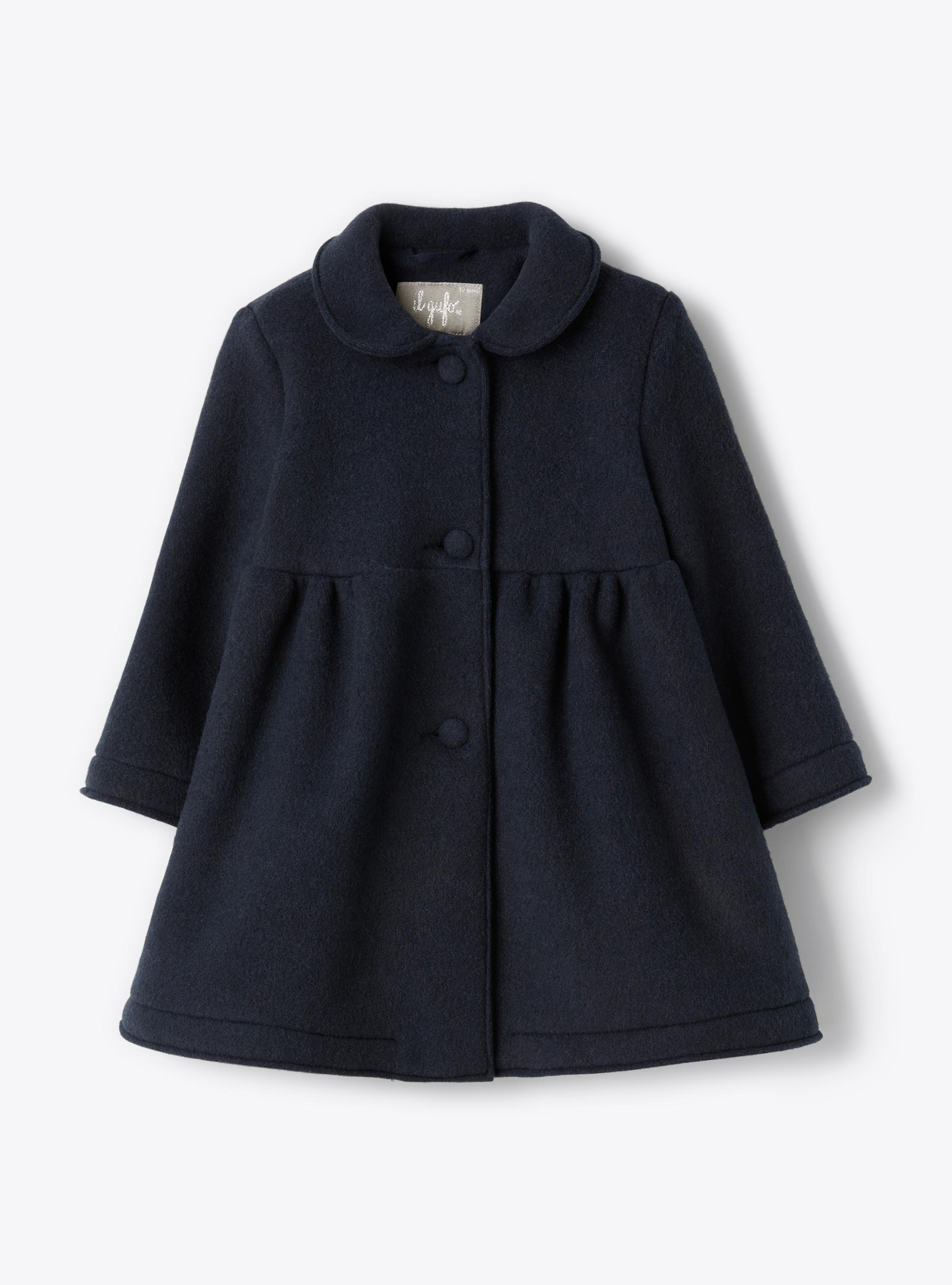 Cappotto in pile couture - Blu | Il Gufo