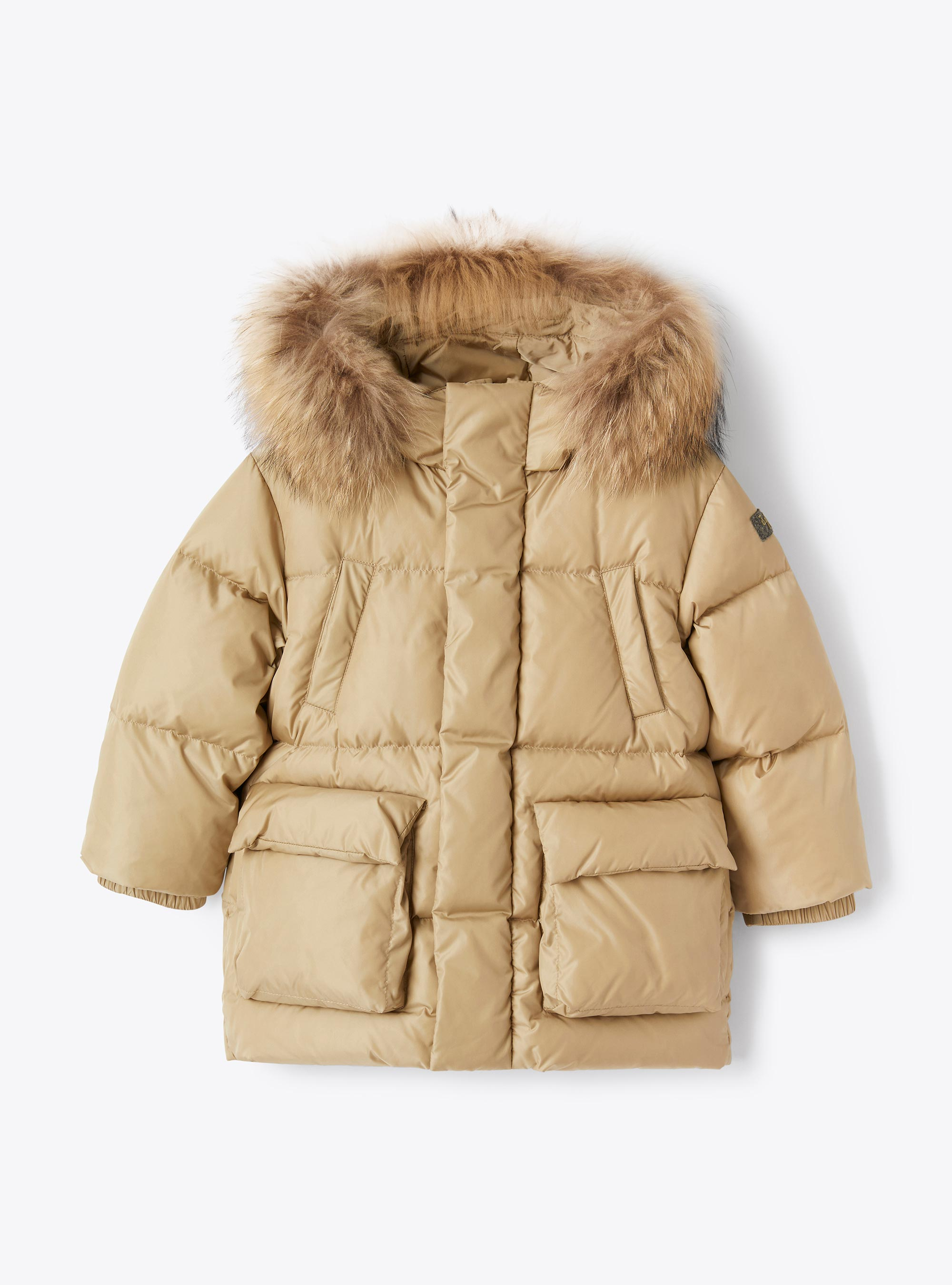 Long hooded down jacket - Down Jackets - Il Gufo