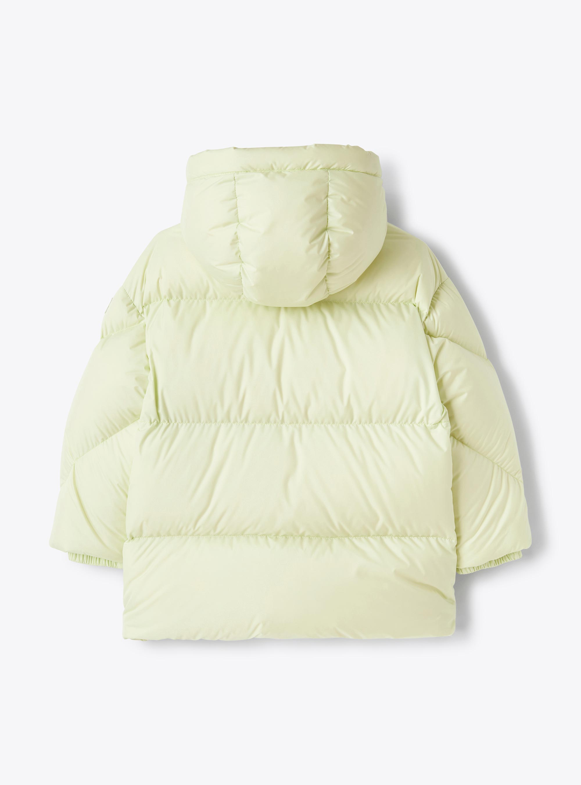 Long hooded down jacket - Yellow | Il Gufo