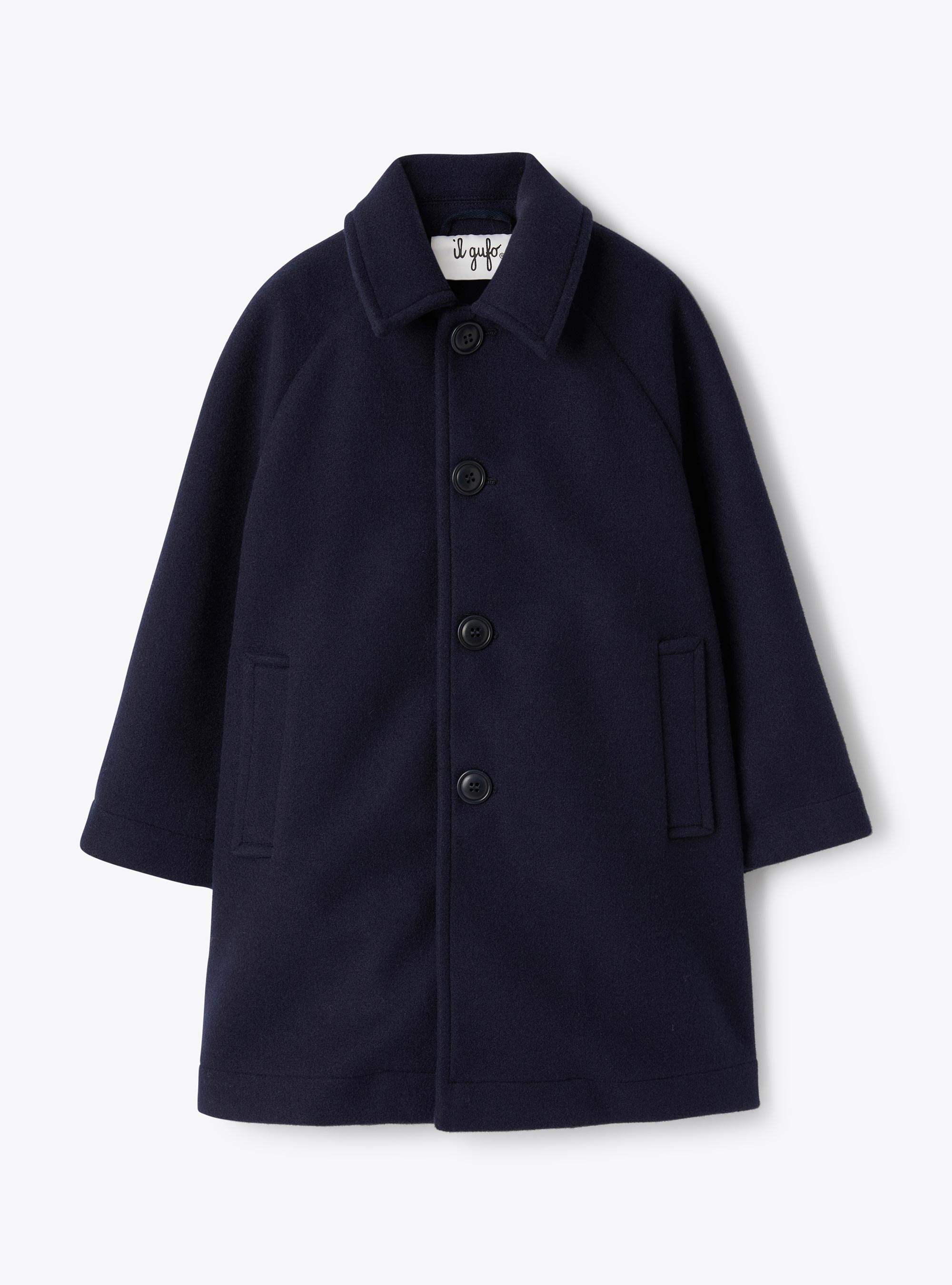 Manteau en techno-wool - Bleu | Il Gufo