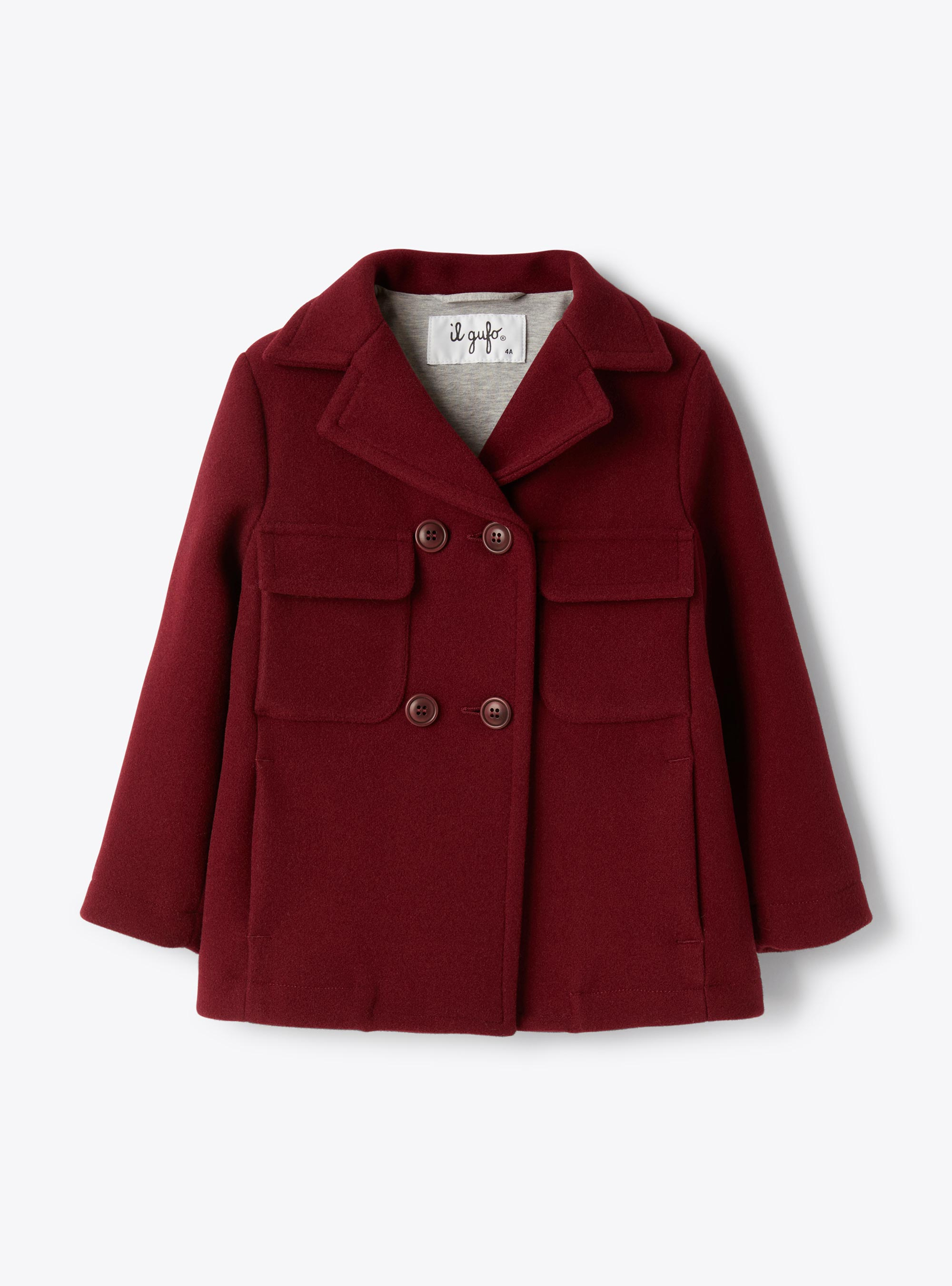 Double-breasted jacket in techno-wool - Coats - Il Gufo
