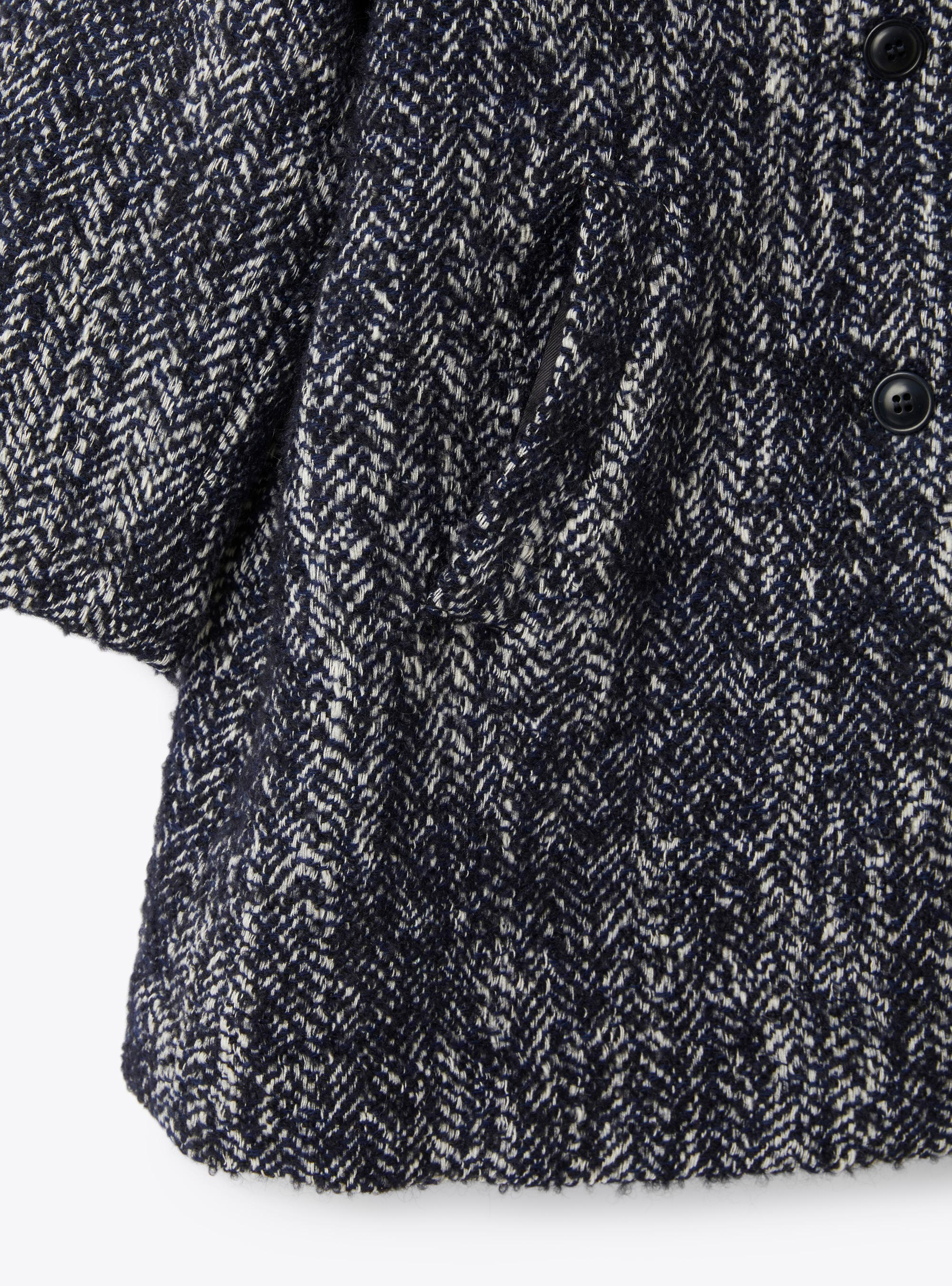 Cappotto in tweed - Blu | Il Gufo