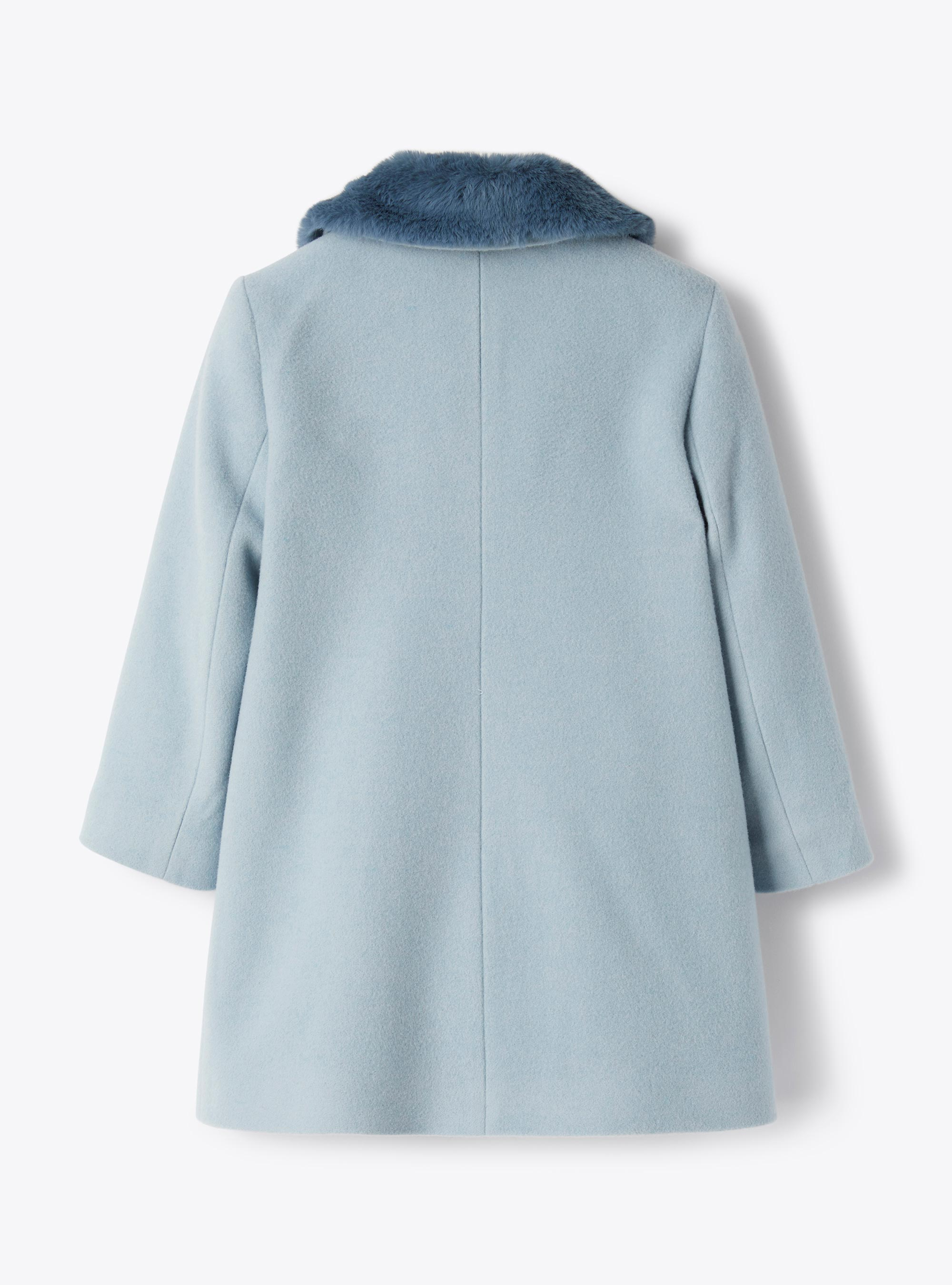 Wool and cashmere blend coat - Light blue | Il Gufo