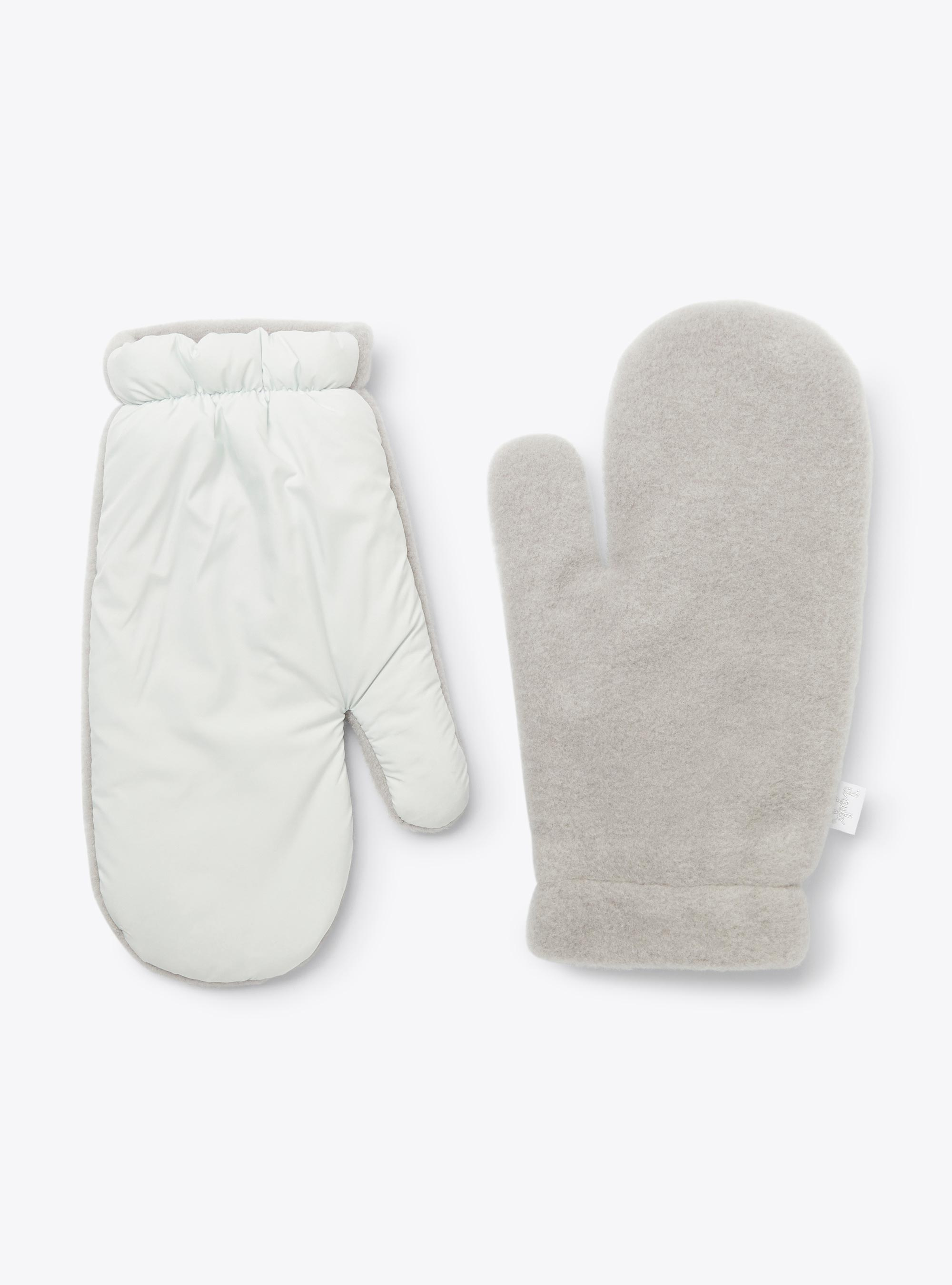 Fleece and microfiber nylon mittens - Accessories - Il Gufo