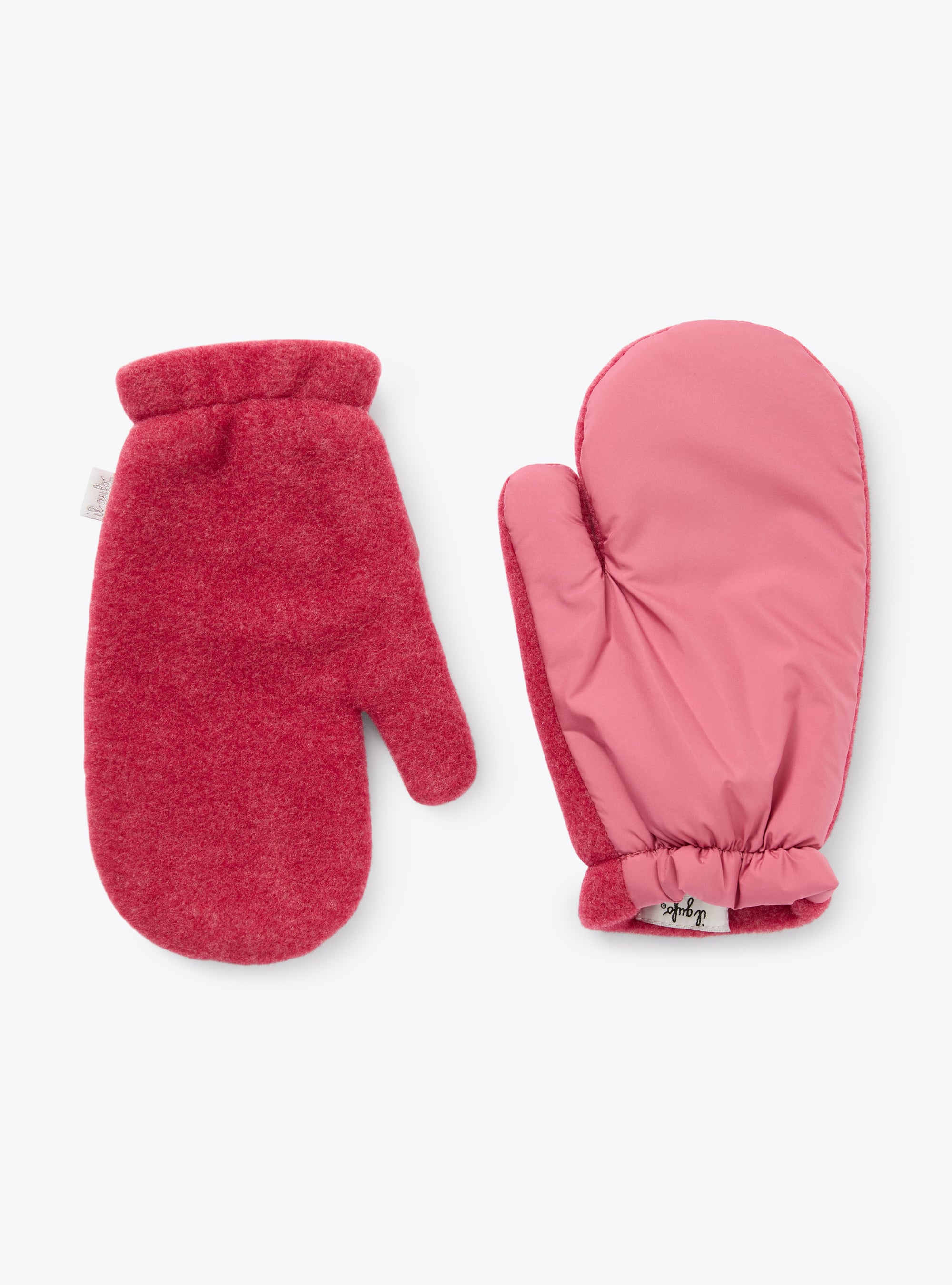 Moufles en polaire et nylon microfibre - Rouge | Il Gufo