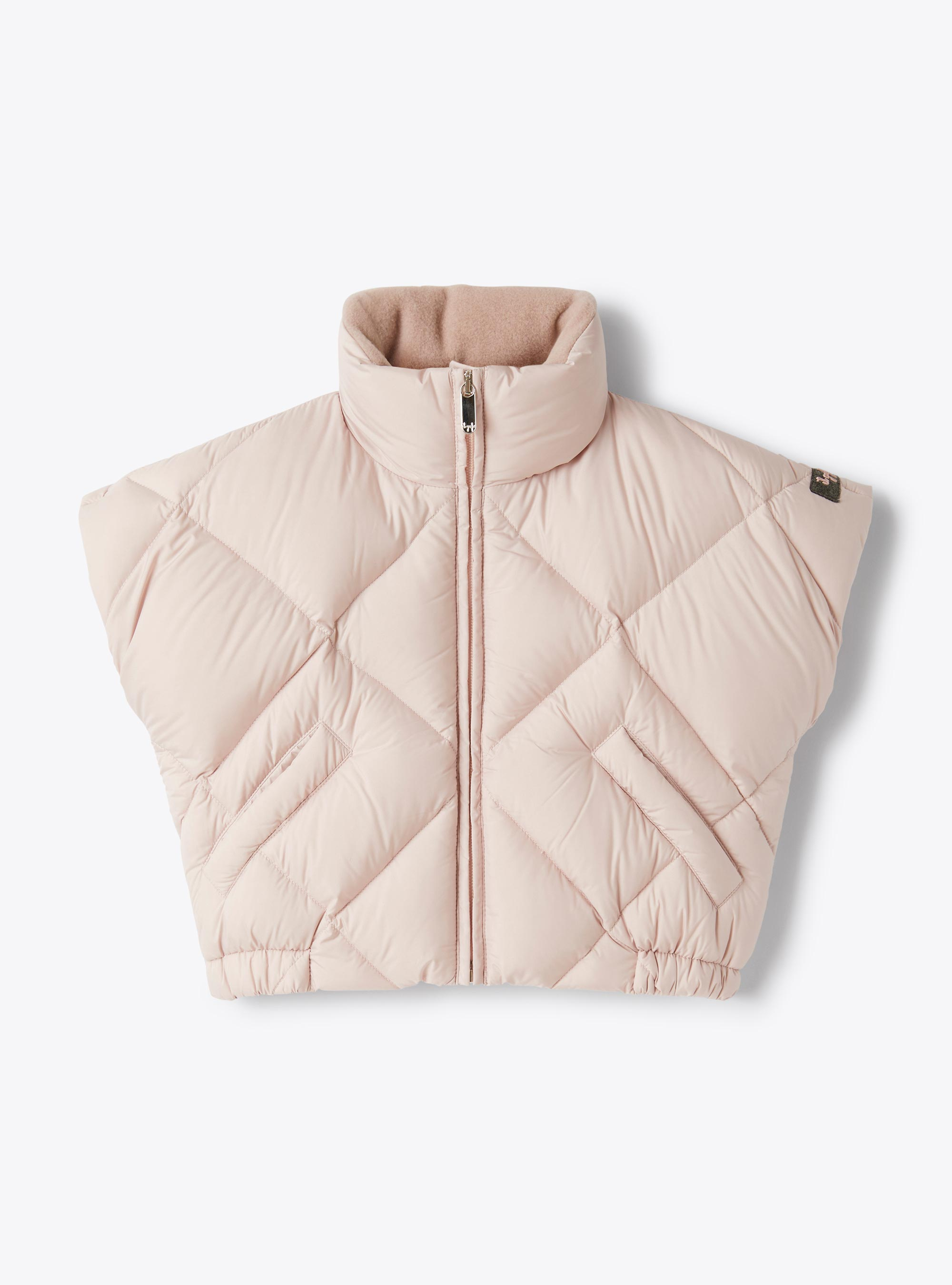 Boxy padded vest - Pink | Il Gufo