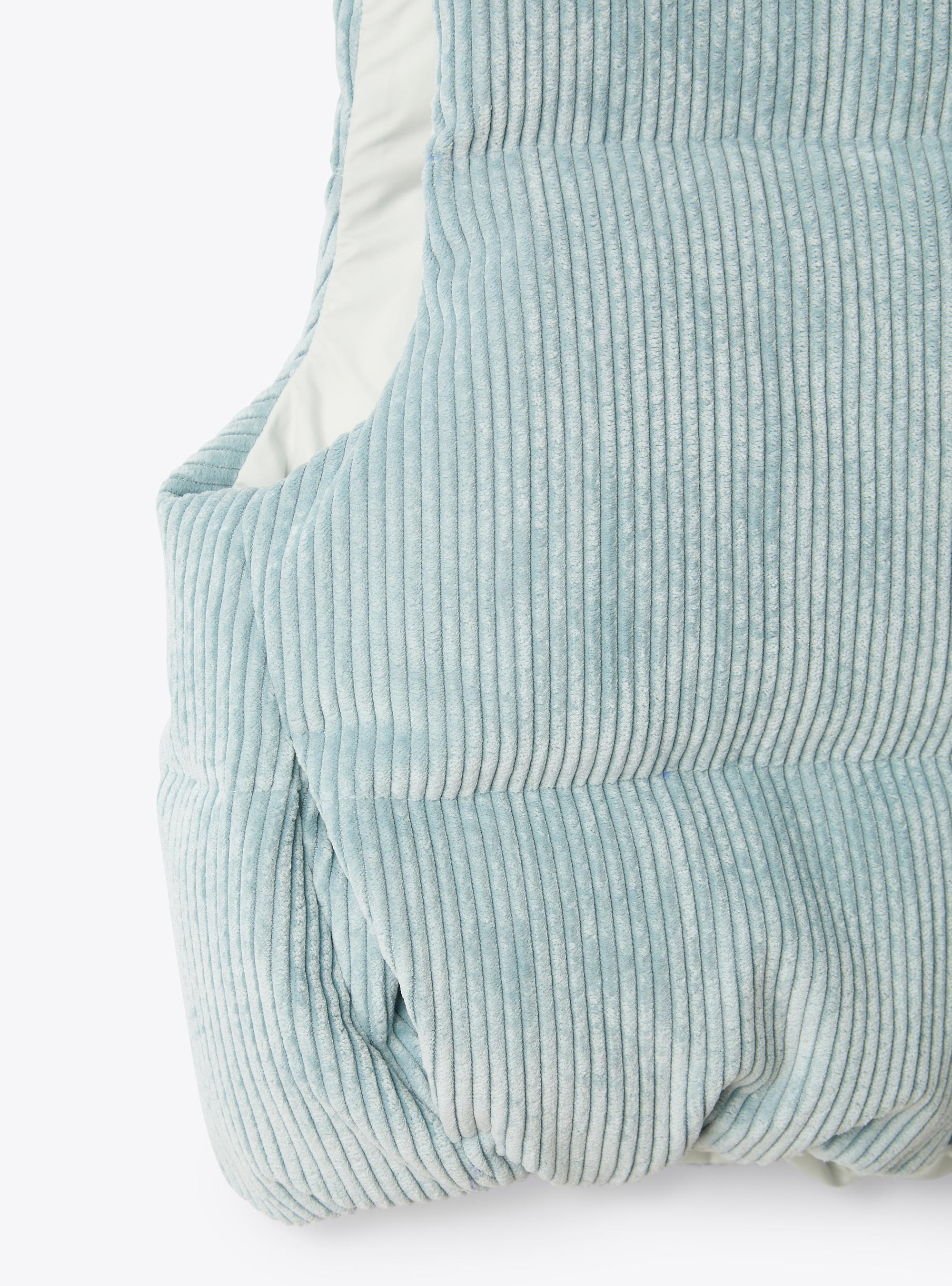 Padded corduroy vest - Light blue | Il Gufo