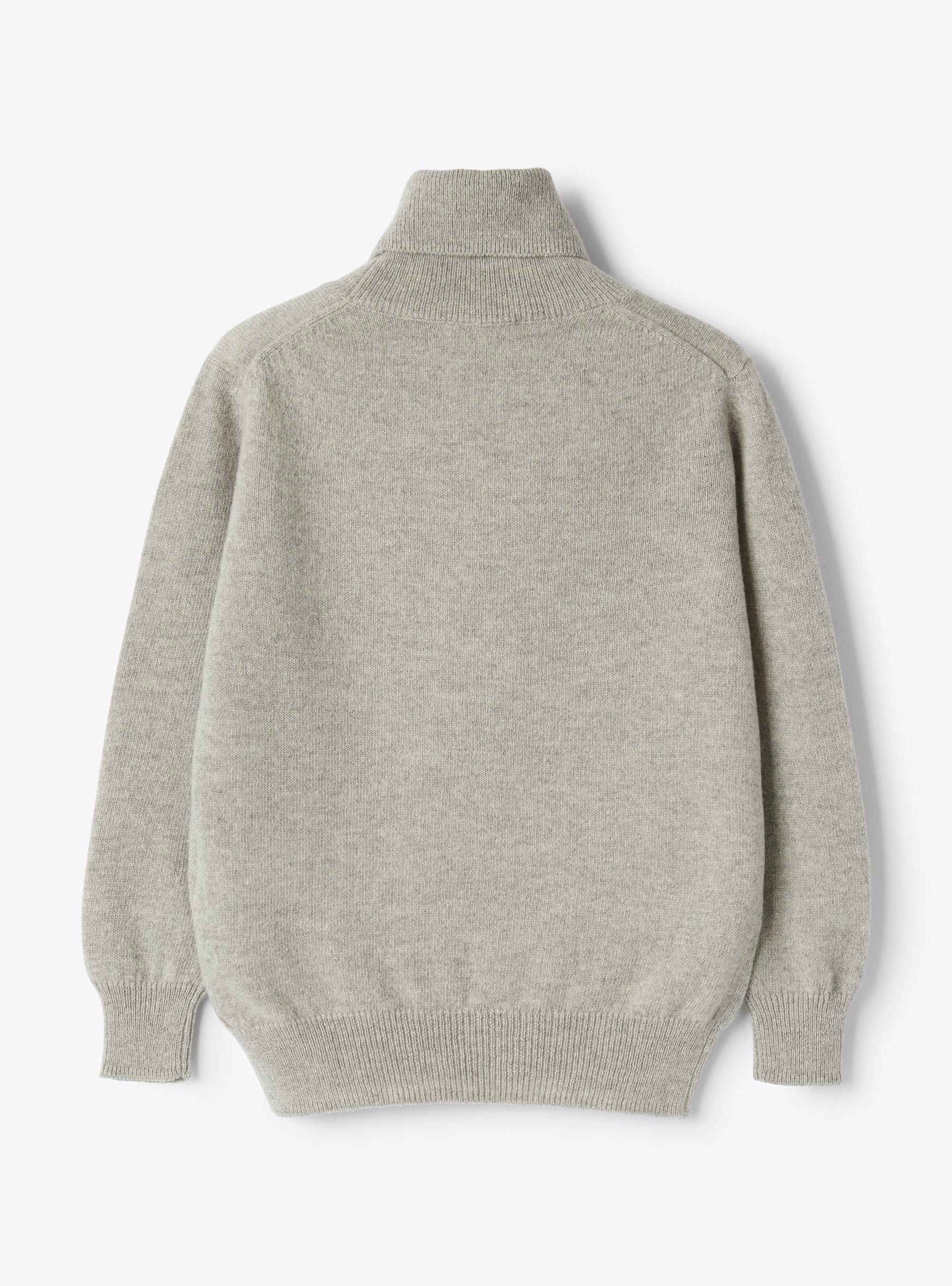 Pull col roulé en laine - Gris | Il Gufo