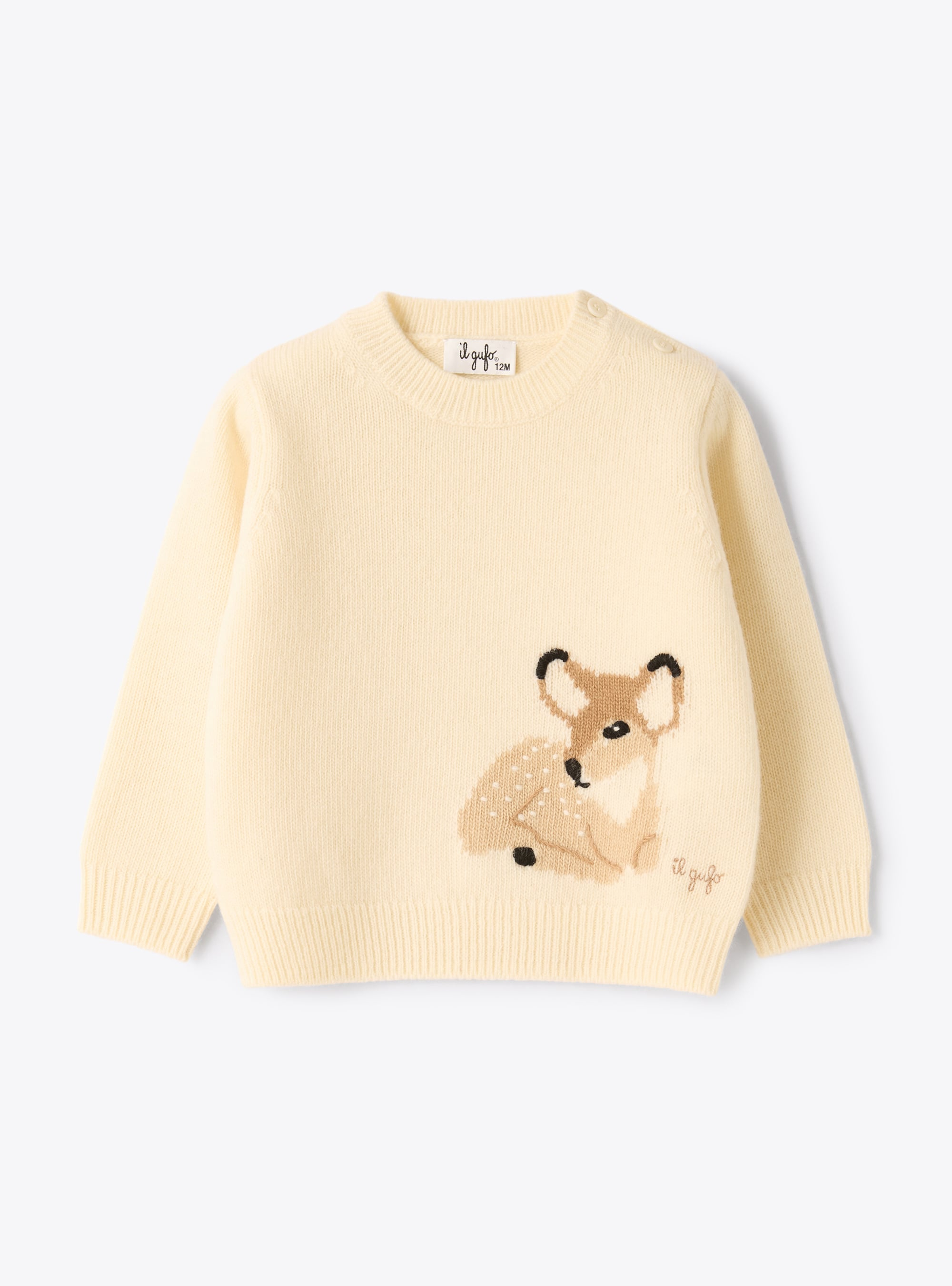 Pull en laine avec broderie - Pulls - Il Gufo