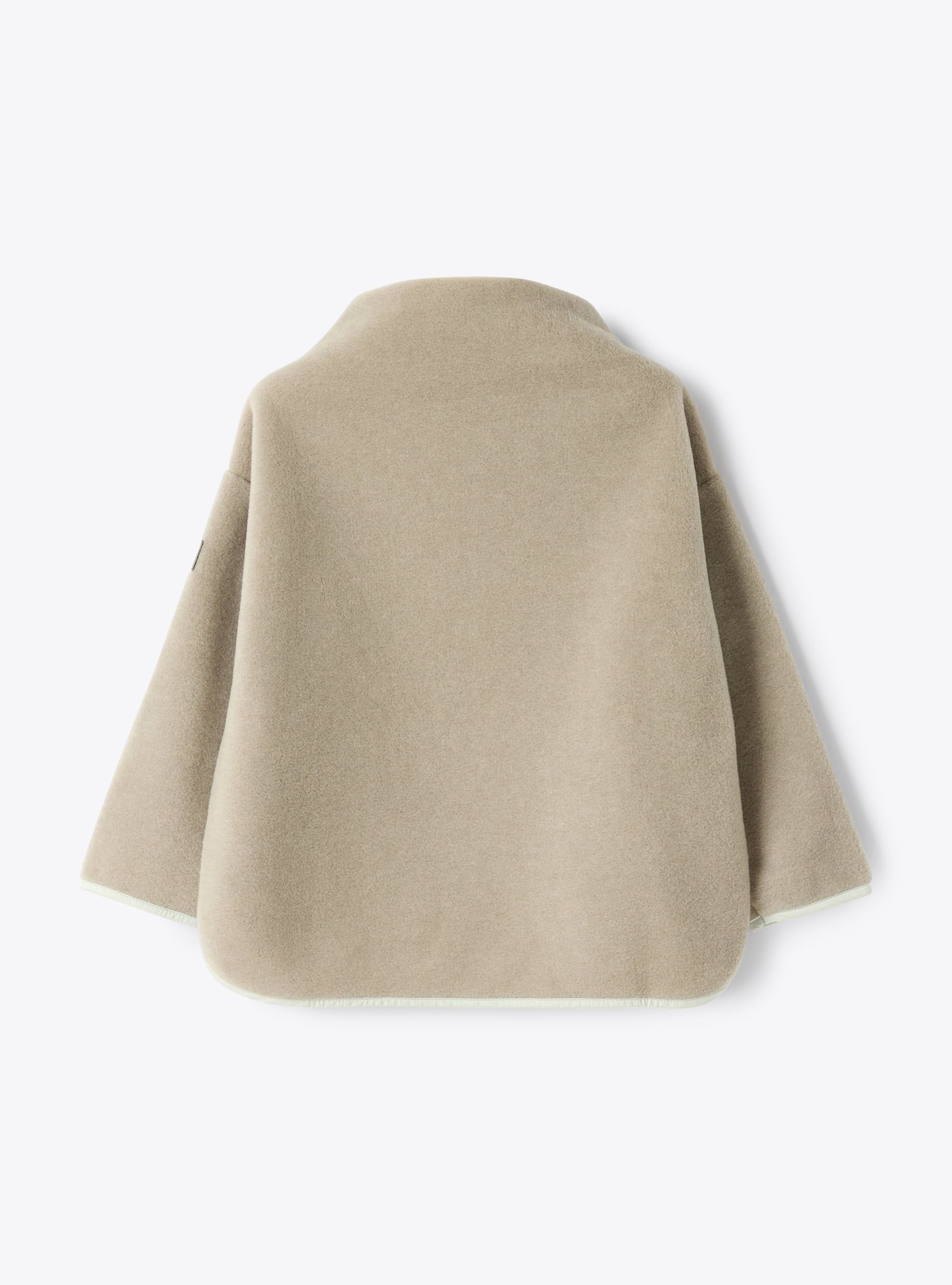 Fleece sweatshirt with high neck - Grey | Il Gufo