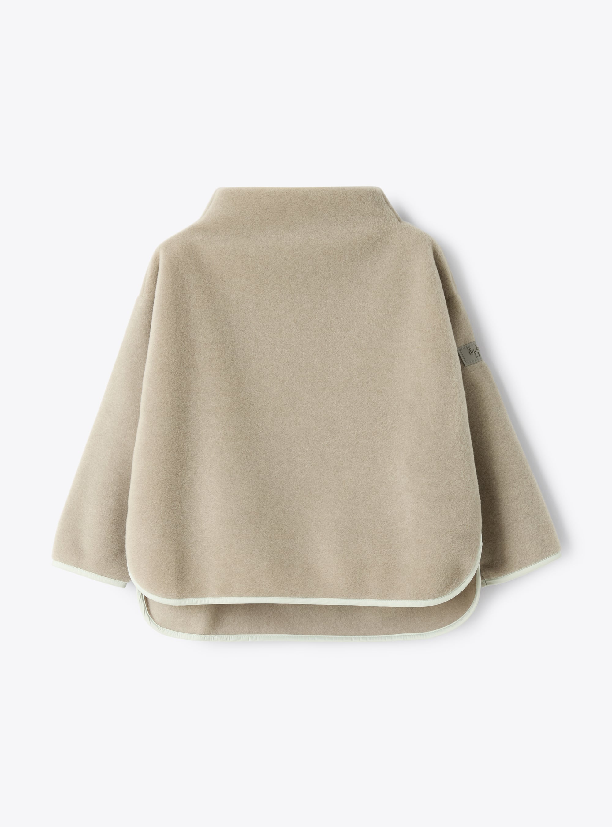 Fleece sweatshirt with high neck - Grey | Il Gufo