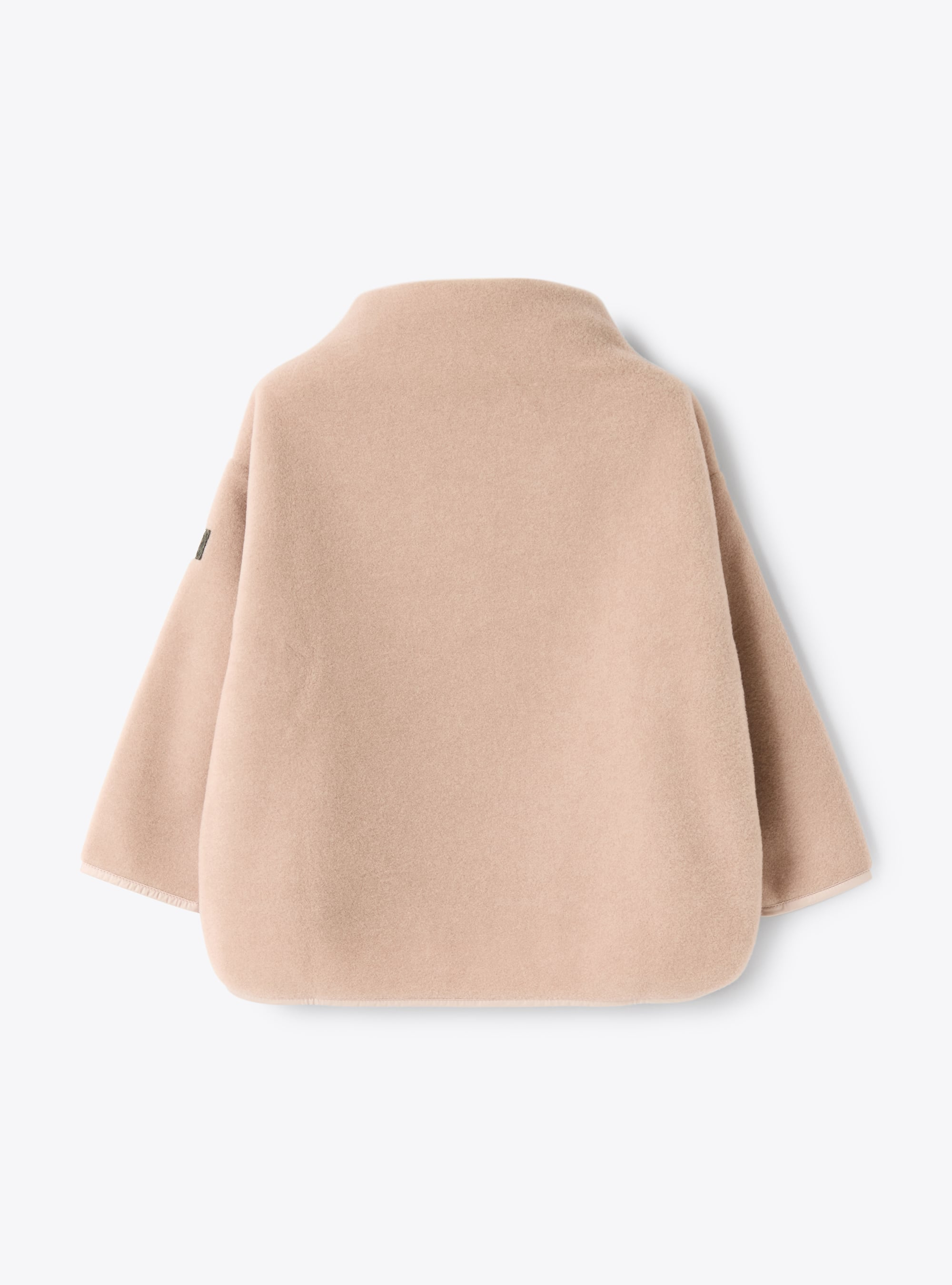 Fleece sweatshirt with high neck - Pink | Il Gufo