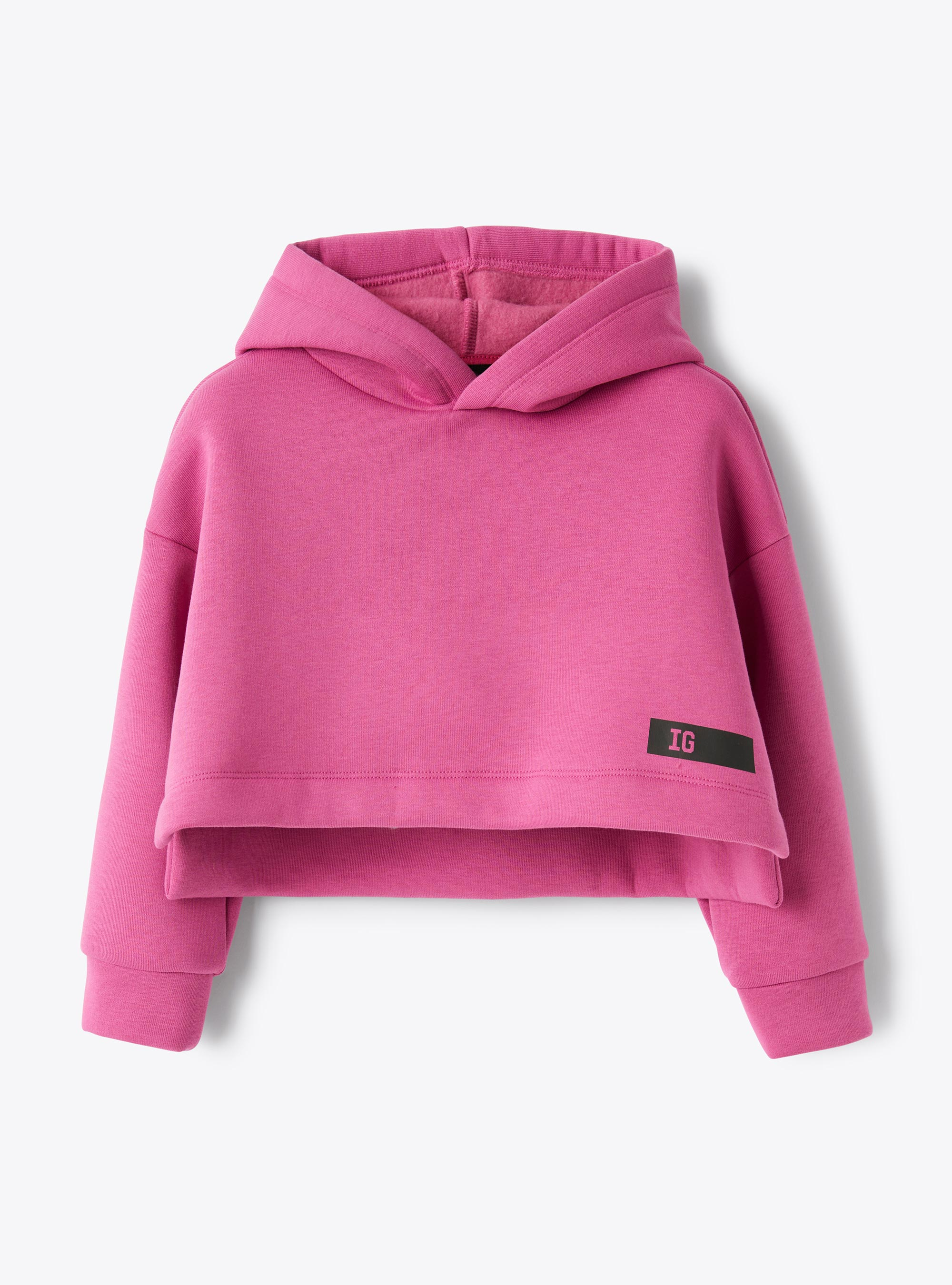 Cropped hoodie sweatshirt - Sweatshirts - Il Gufo