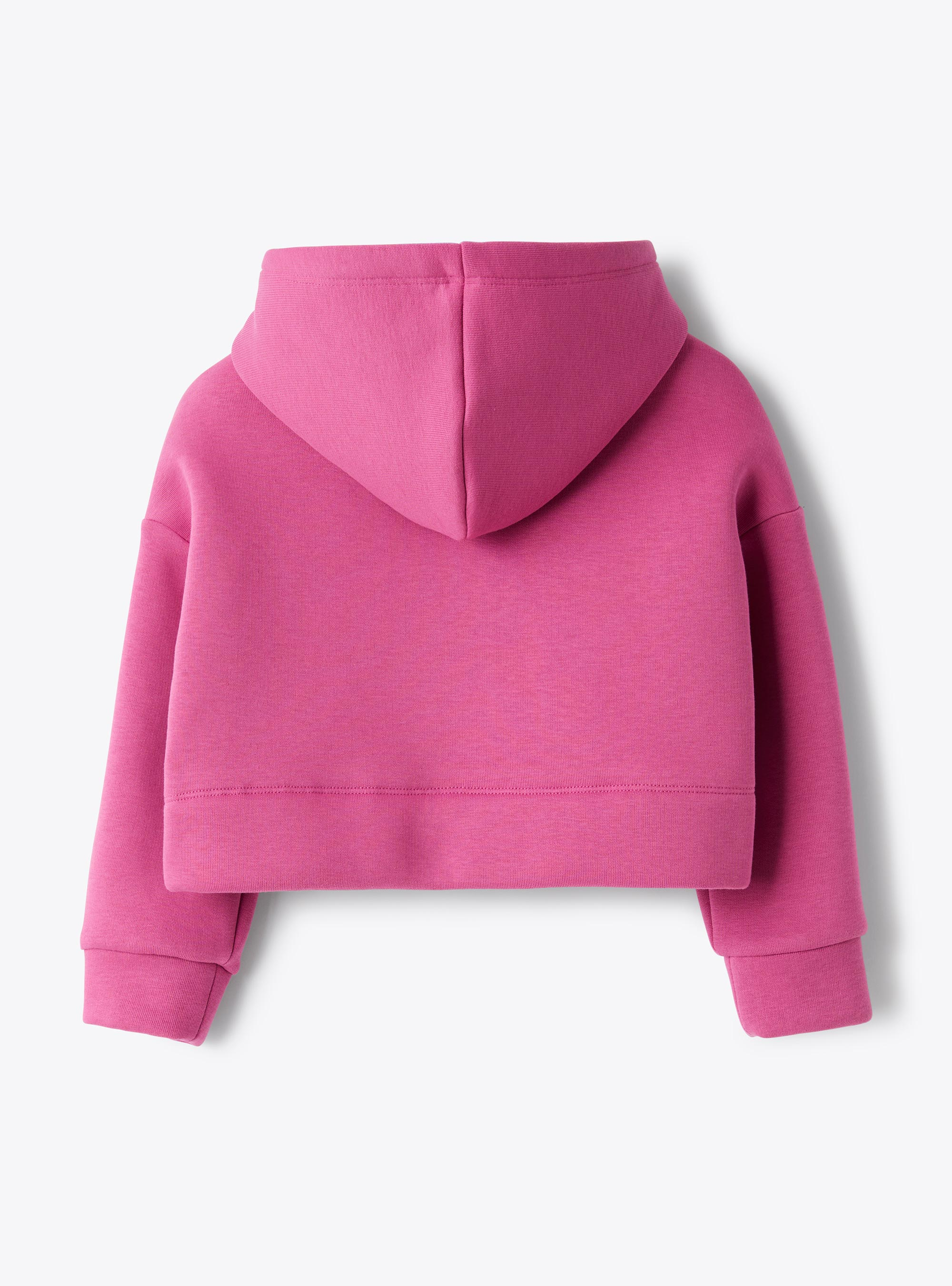 Cropped hoodie sweatshirt - VIOLET | Il Gufo