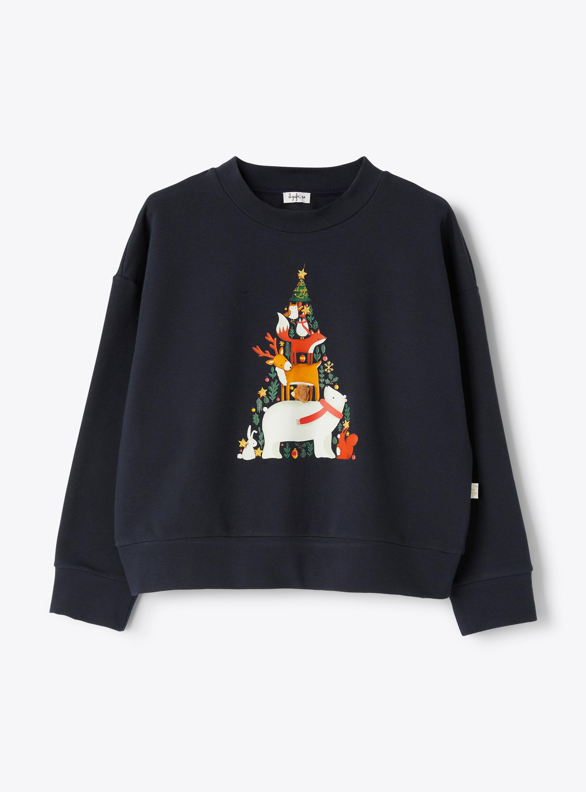 Sweatshirt mit weihnachtlichem Motiv - Sweatshirts - Il Gufo