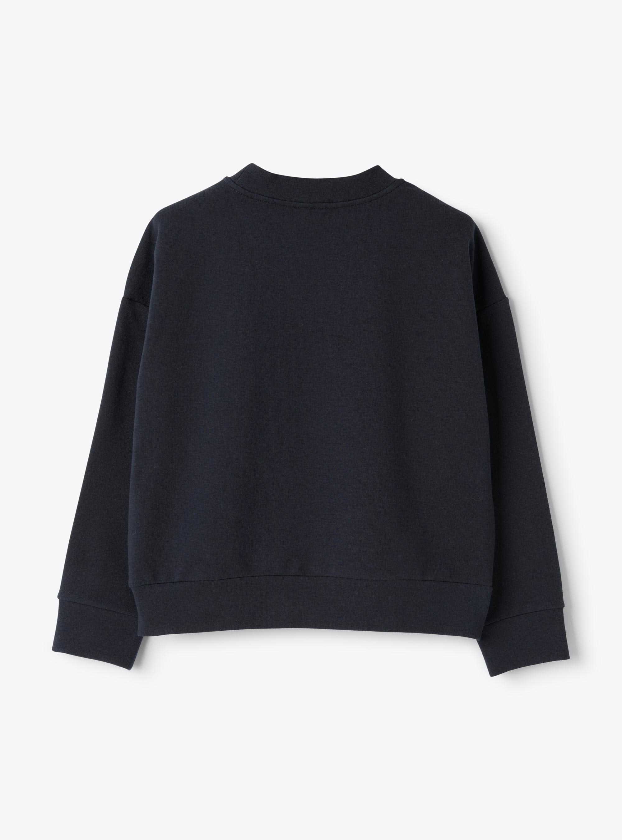 Sweatshirt mit weihnachtlichem Motiv - Blau | Il Gufo