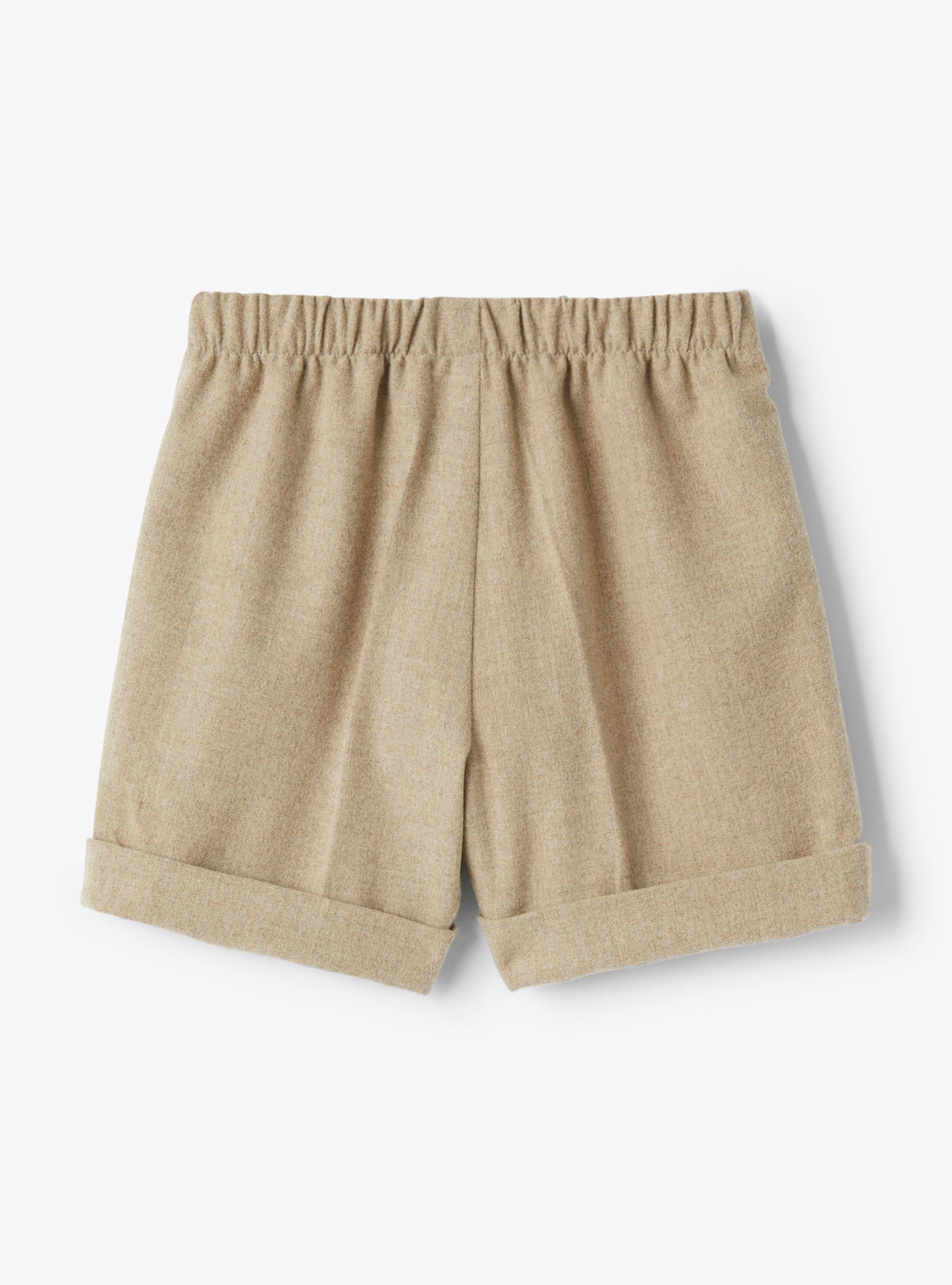 Techno-wool Bermuda shorts - Brown | Il Gufo